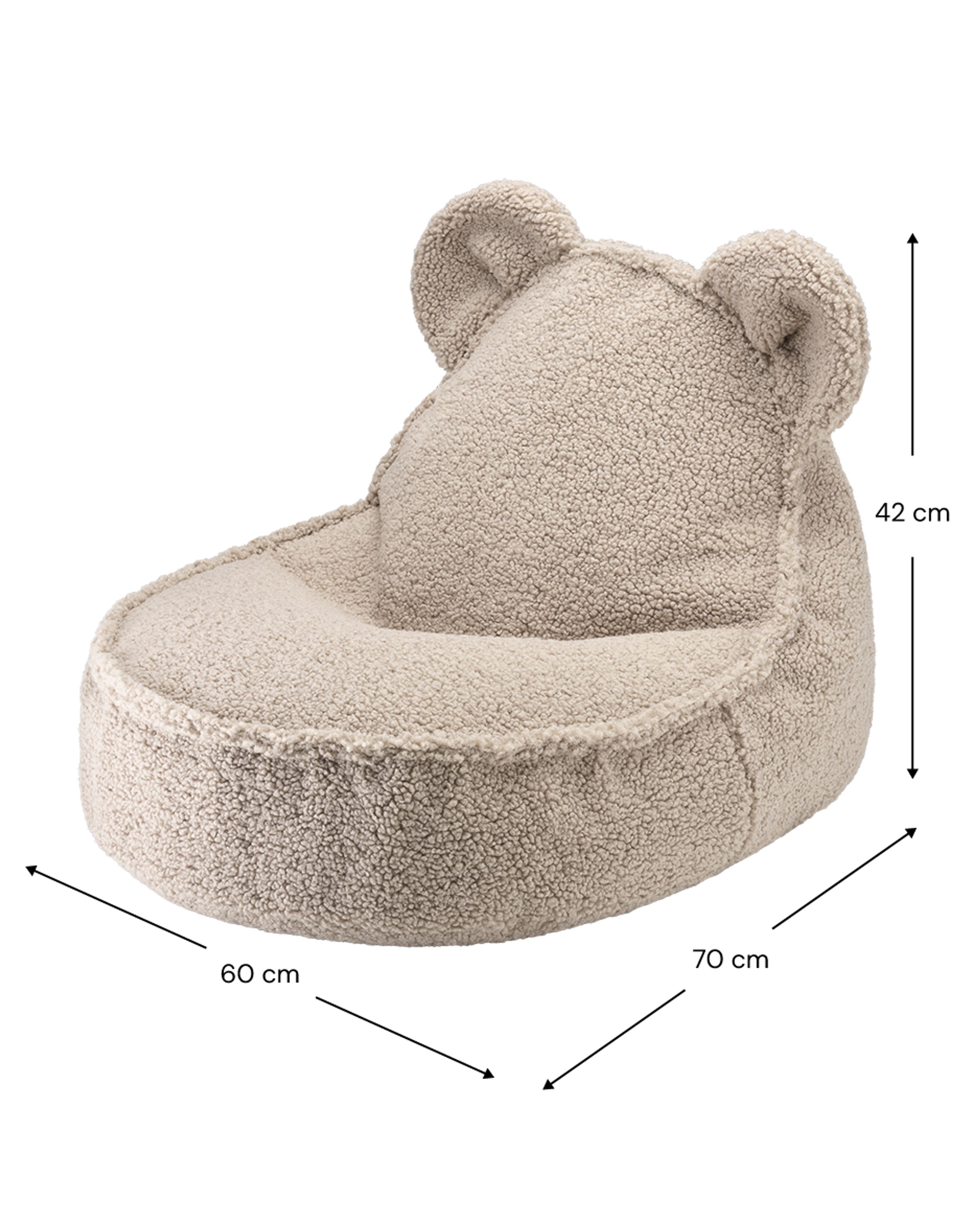 Wigiwama - Sitzsack für Kinder - Bear Beanbag - Biscuit