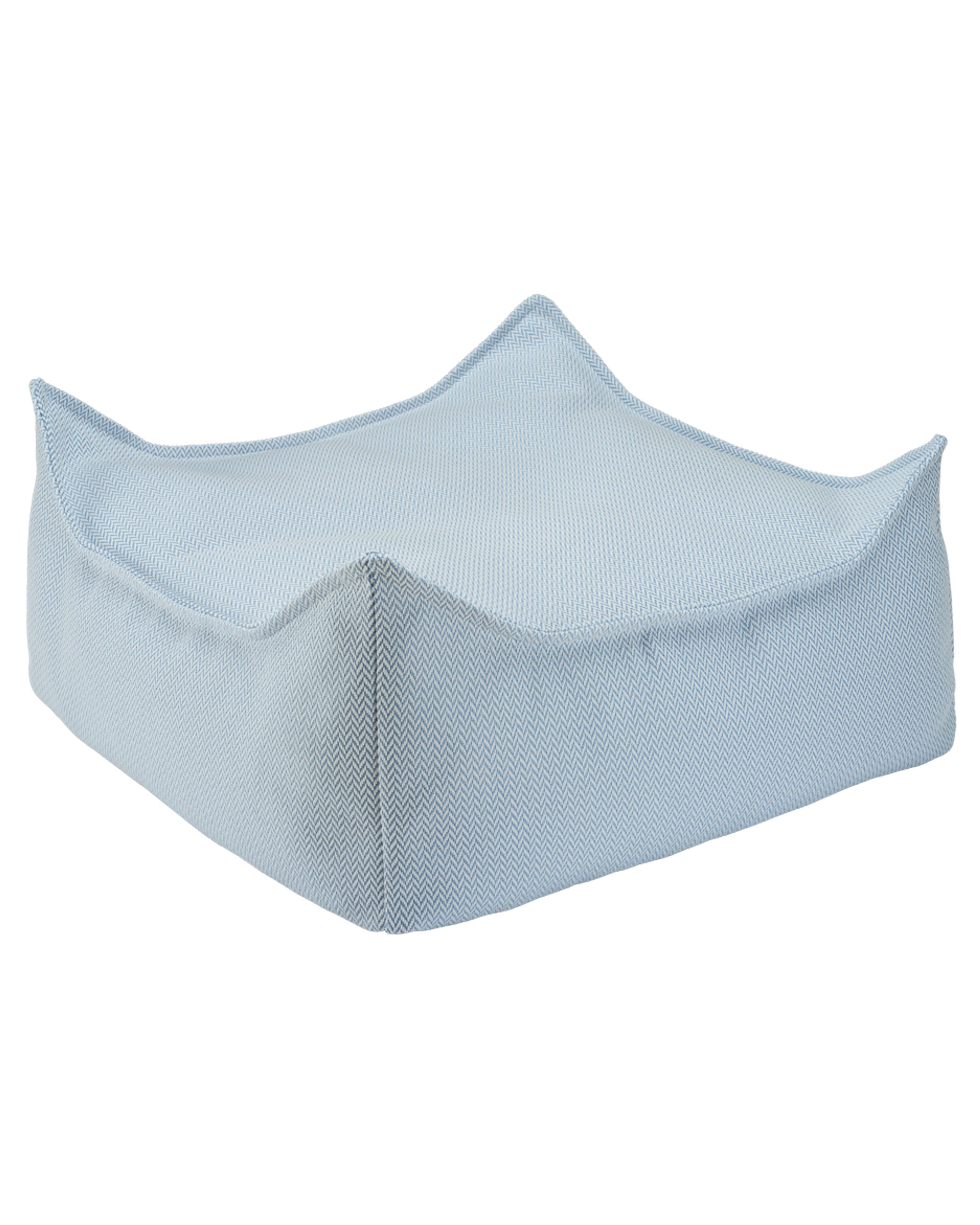 Wigiwama - Ottomano - Outdoor Square Ottoman - Azure