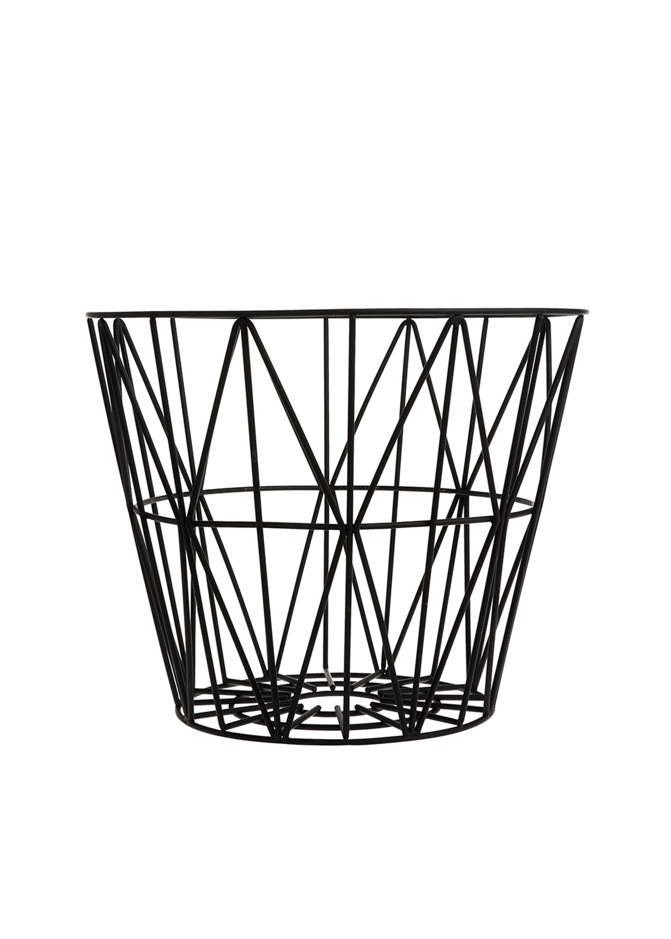 Ferm Living - Kurv - Wire Basket - Medium - Sort