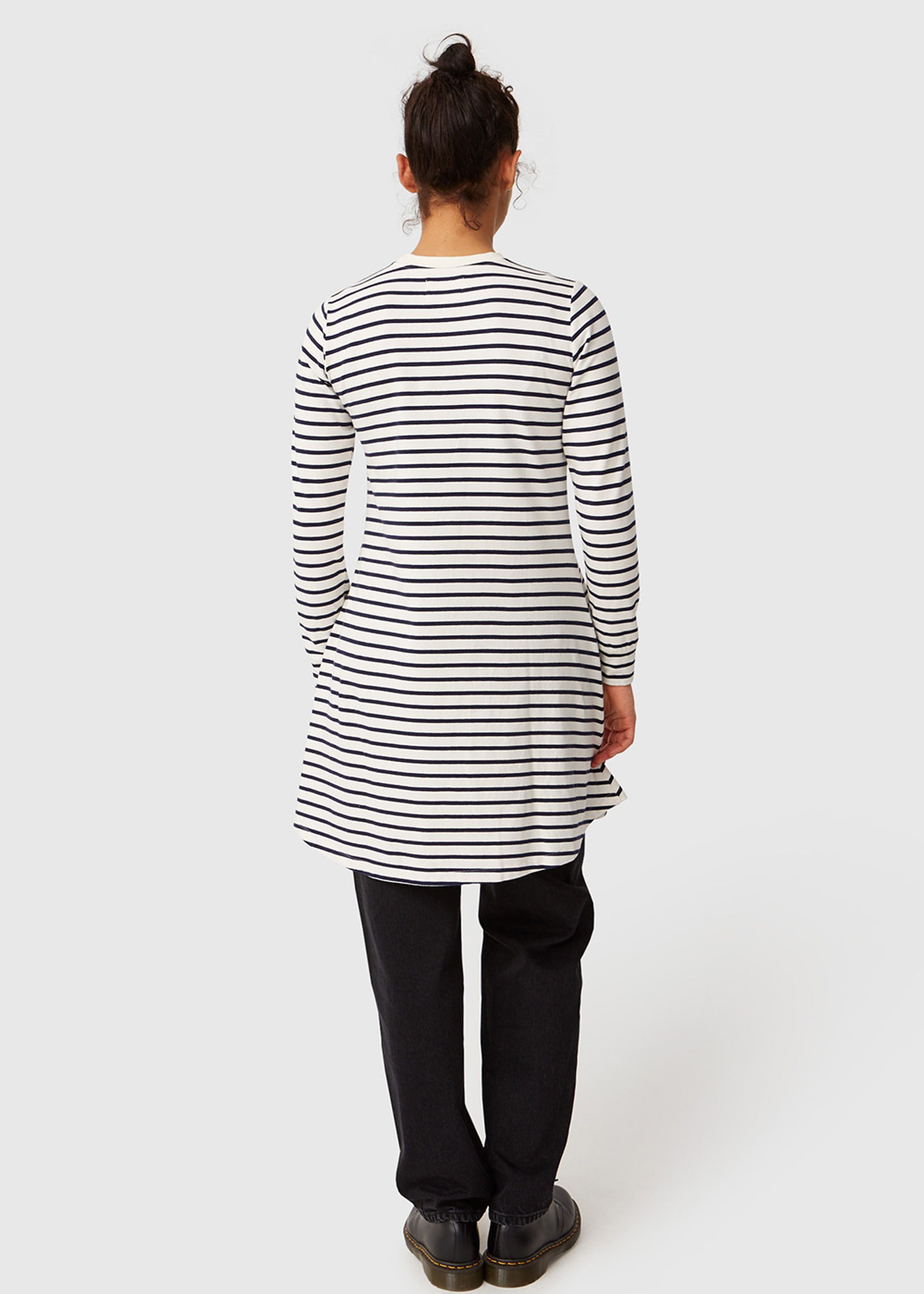 Wood Wood - Kleid - Isa Dress - Off-white/Navy stripes