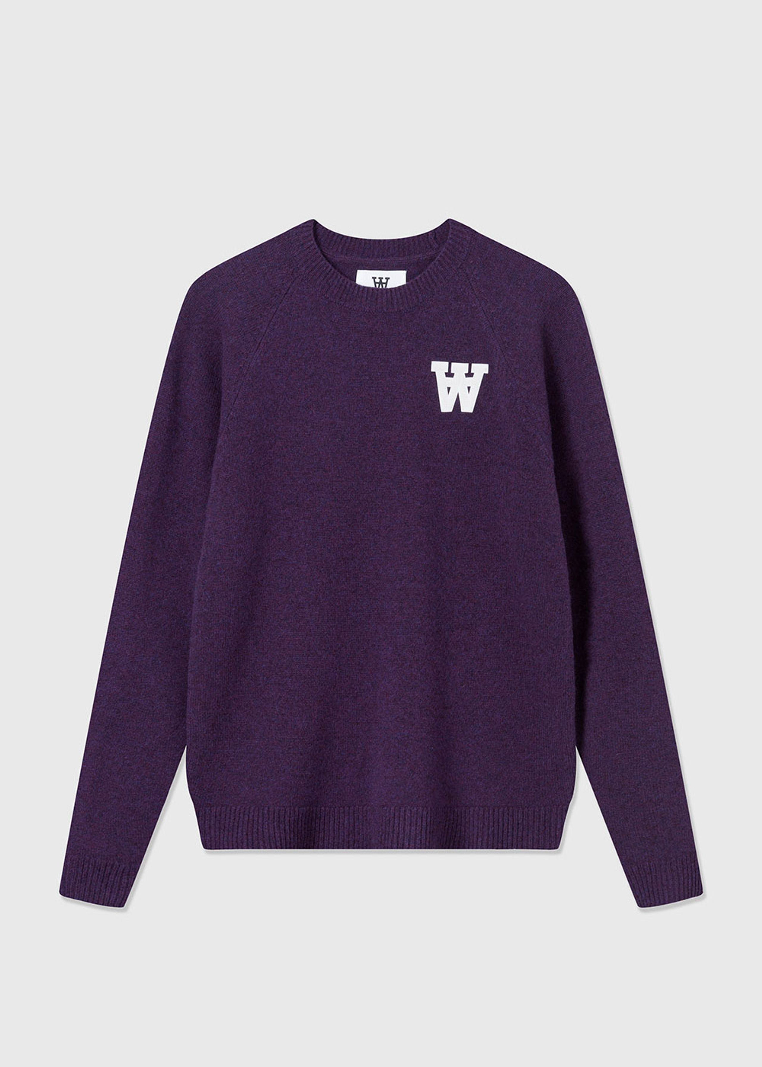 Wood Wood - Knit - Asta Lambswool Jumper - Aubergine
