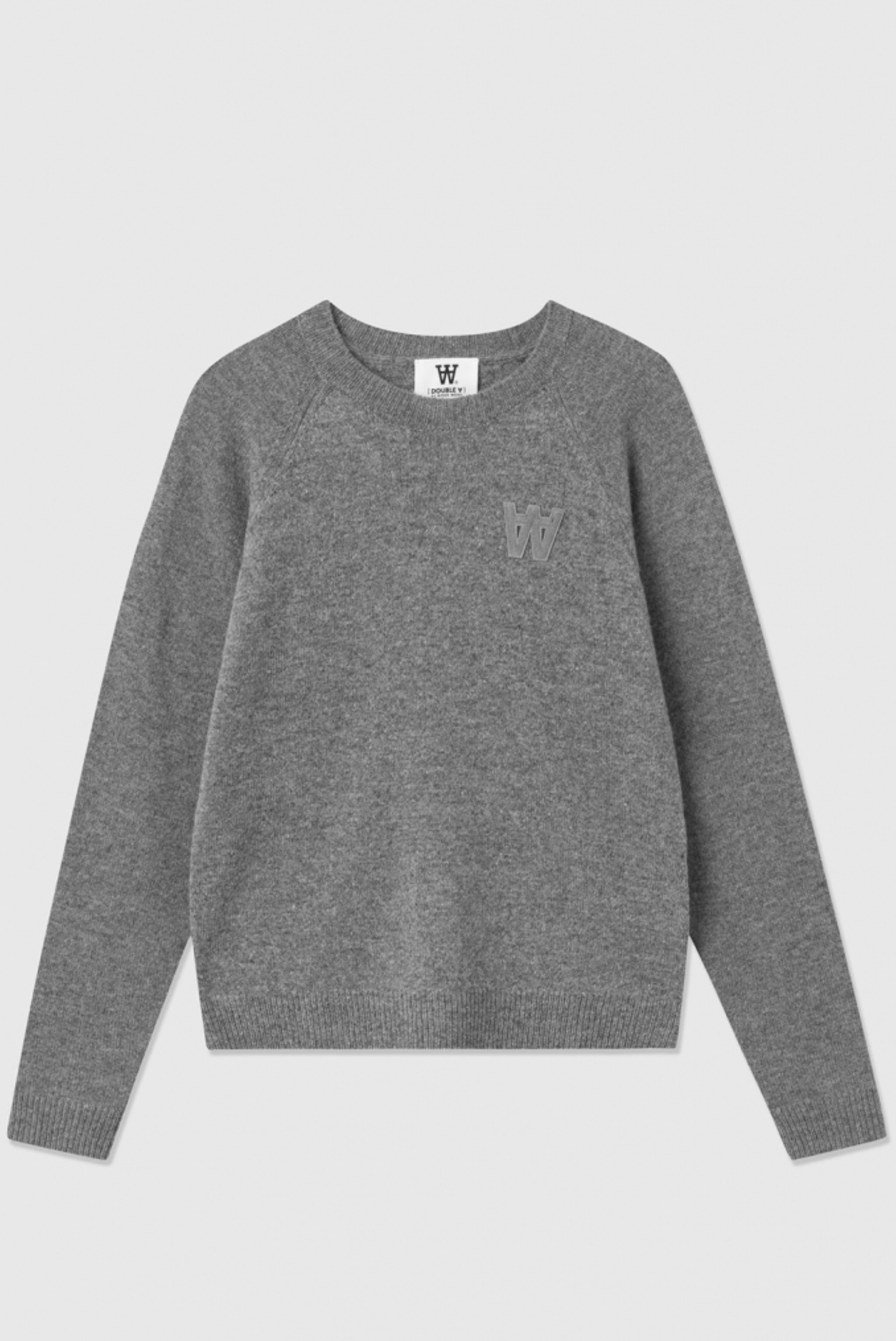Wood Wood - Knit - Asta Lambswool Jumper - Grey Melange
