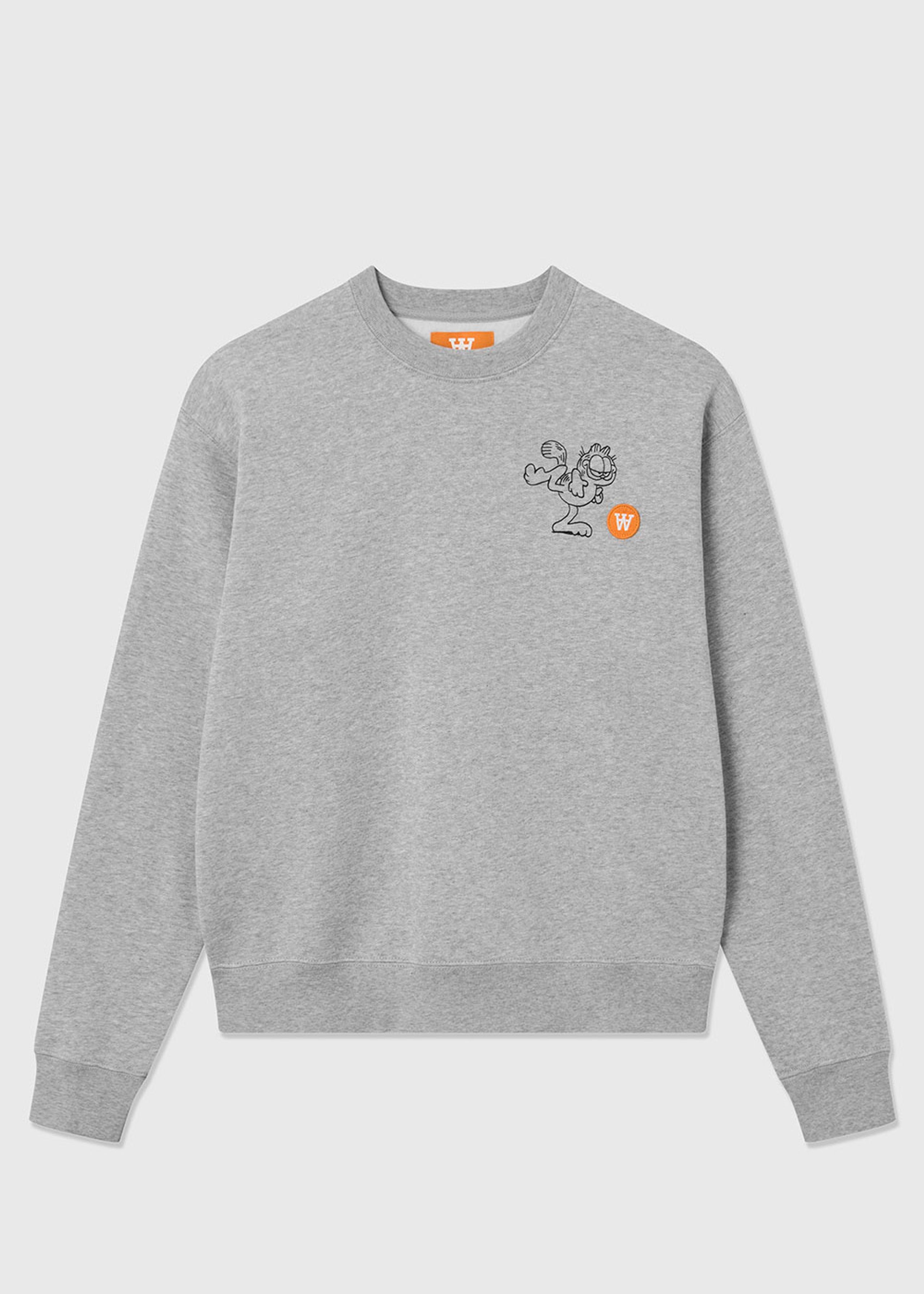 Wood Wood - Sweatshirt - Jess Sweatshirt Kick - Grey Melange