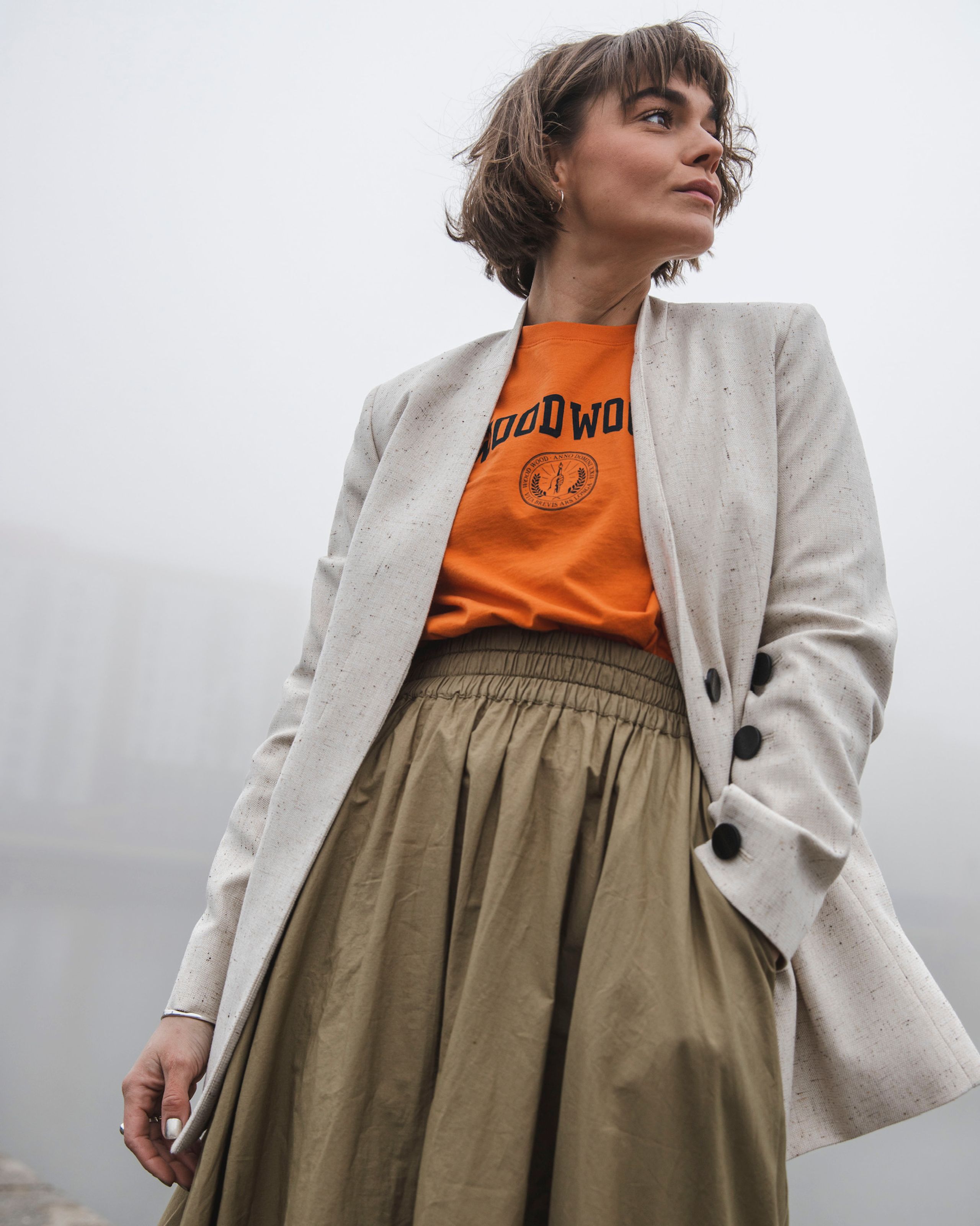 Wood Wood - T-shirt - Alma IVY T-shirt SS22 - Dusty Orange