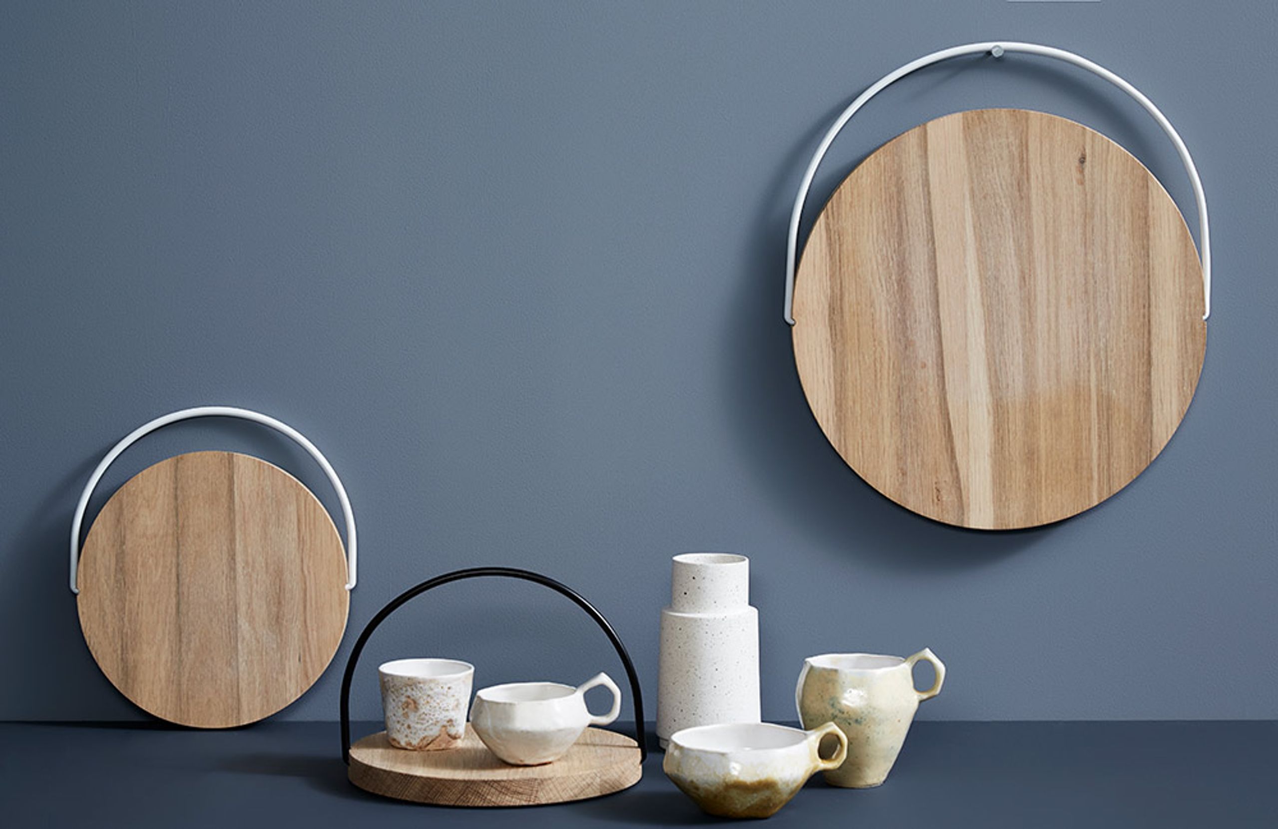 Woud - Tray - Loop tray - Oak / White - Small