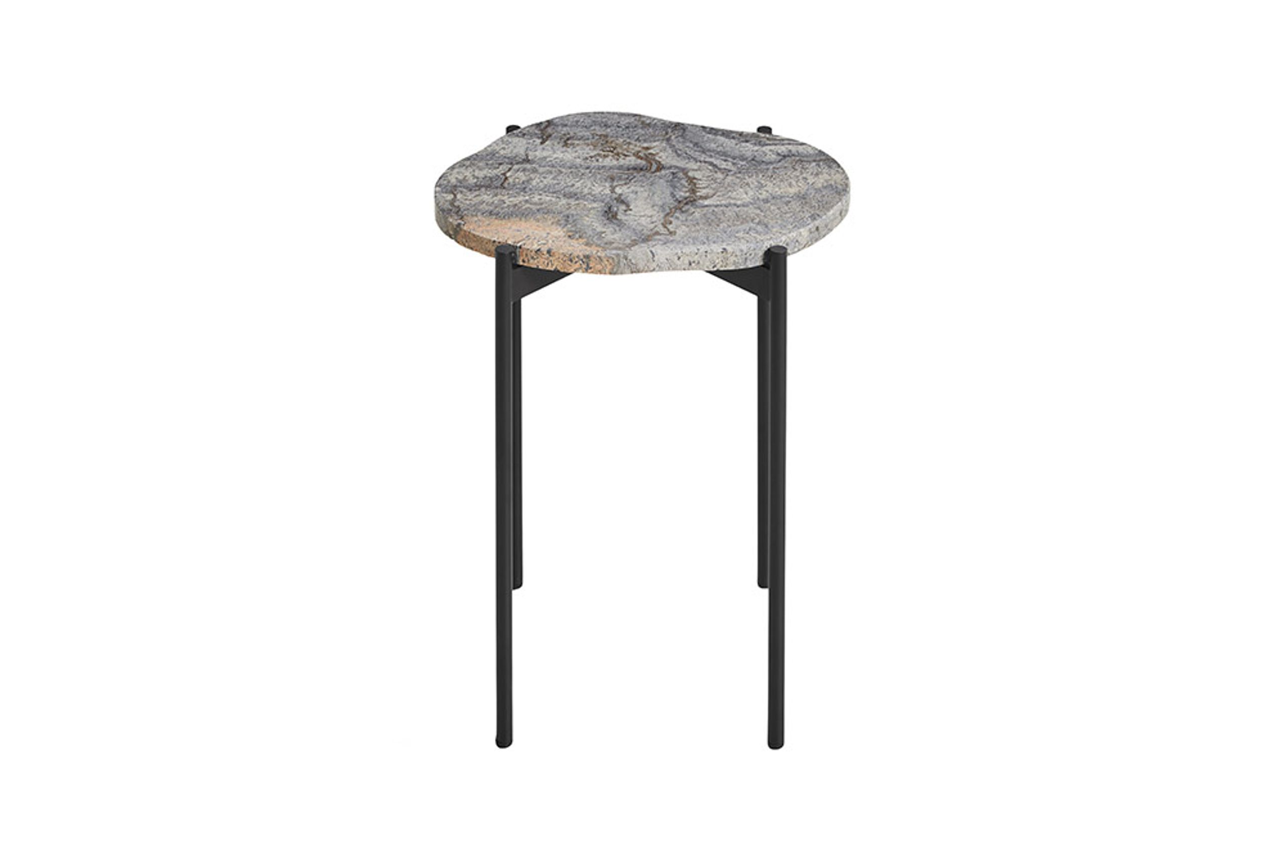 Woud - Conseil d'administration - La Terra occasional table - Grey Melange Travertine - Small