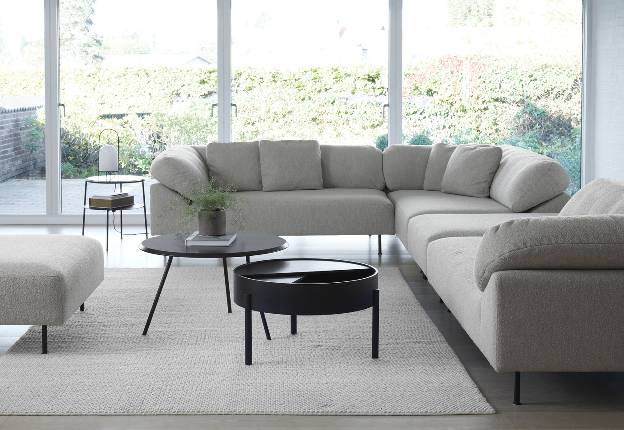 Woud - Table - Soround Coffee Table - Beige - Fenix Nano Laminate