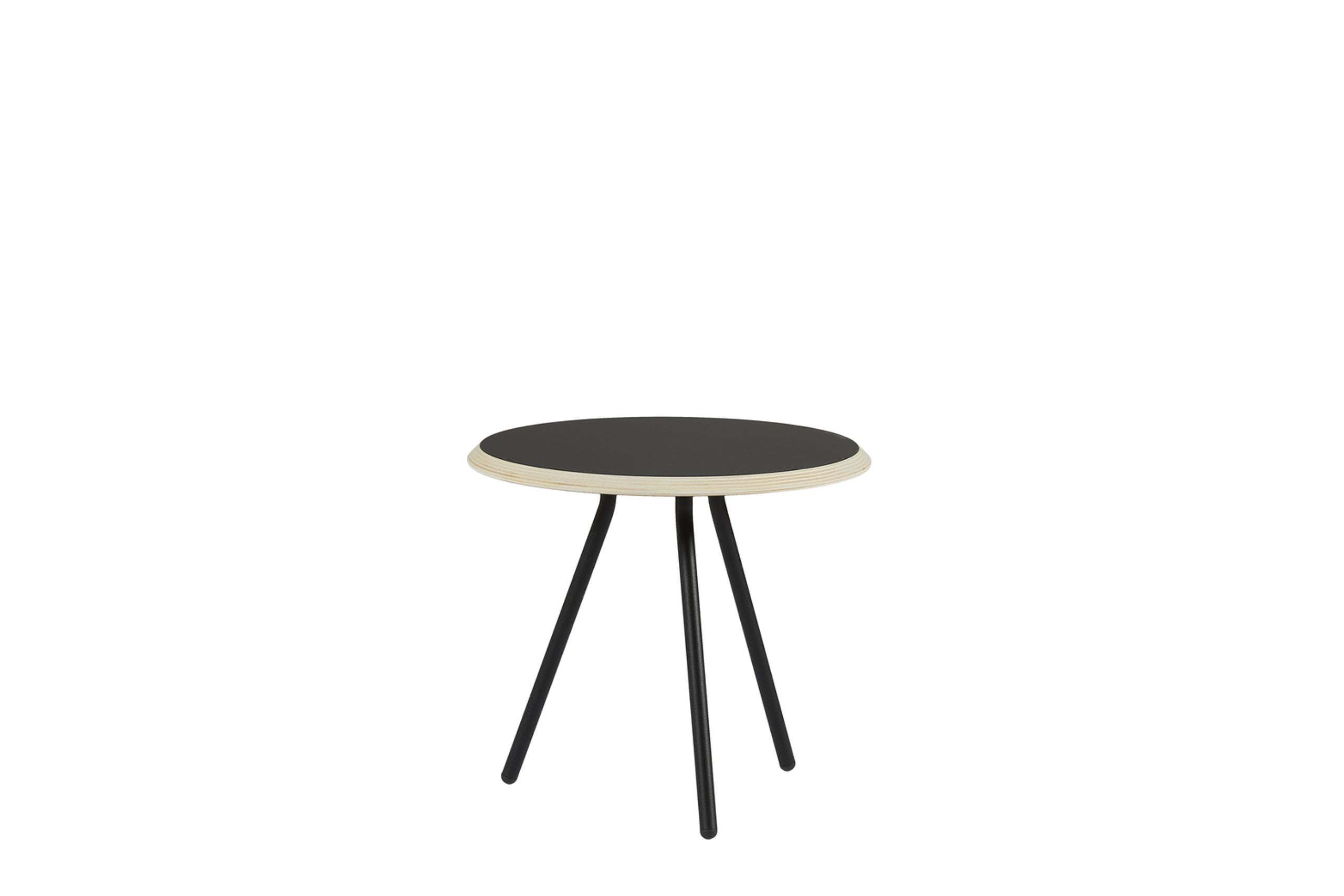 Woud - Table - Soround Side Table - Black - Nano Laminate