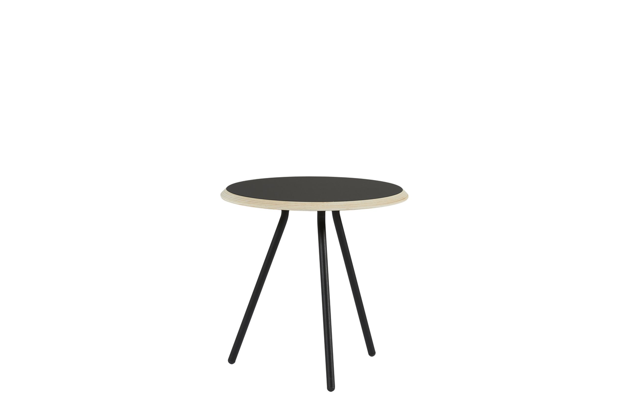 Woud - Table - Soround Side Table - Black - Nano Laminate