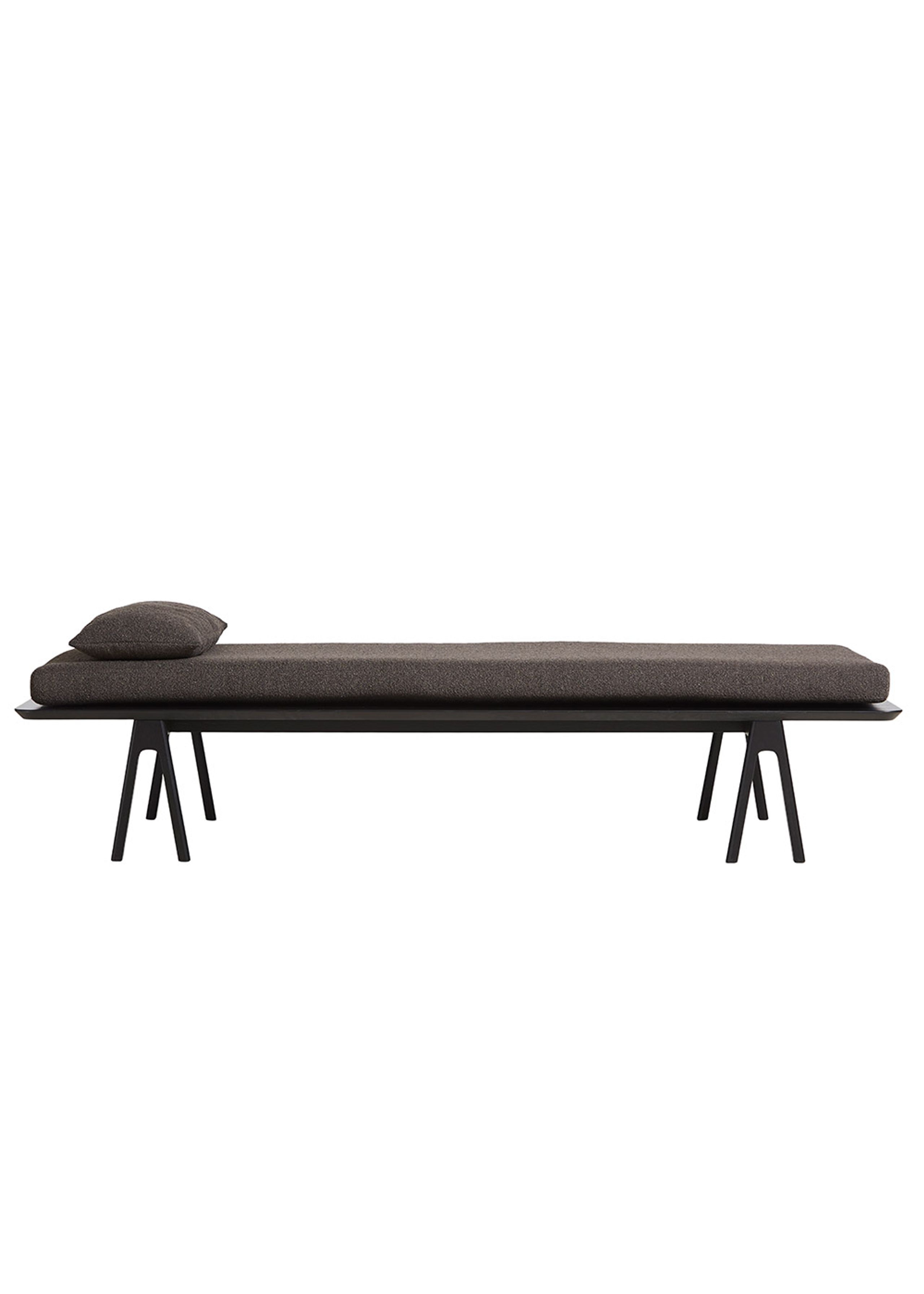 Woud - Daybed - Level Daybed - Alpine Dark Brown 18 Bouclé