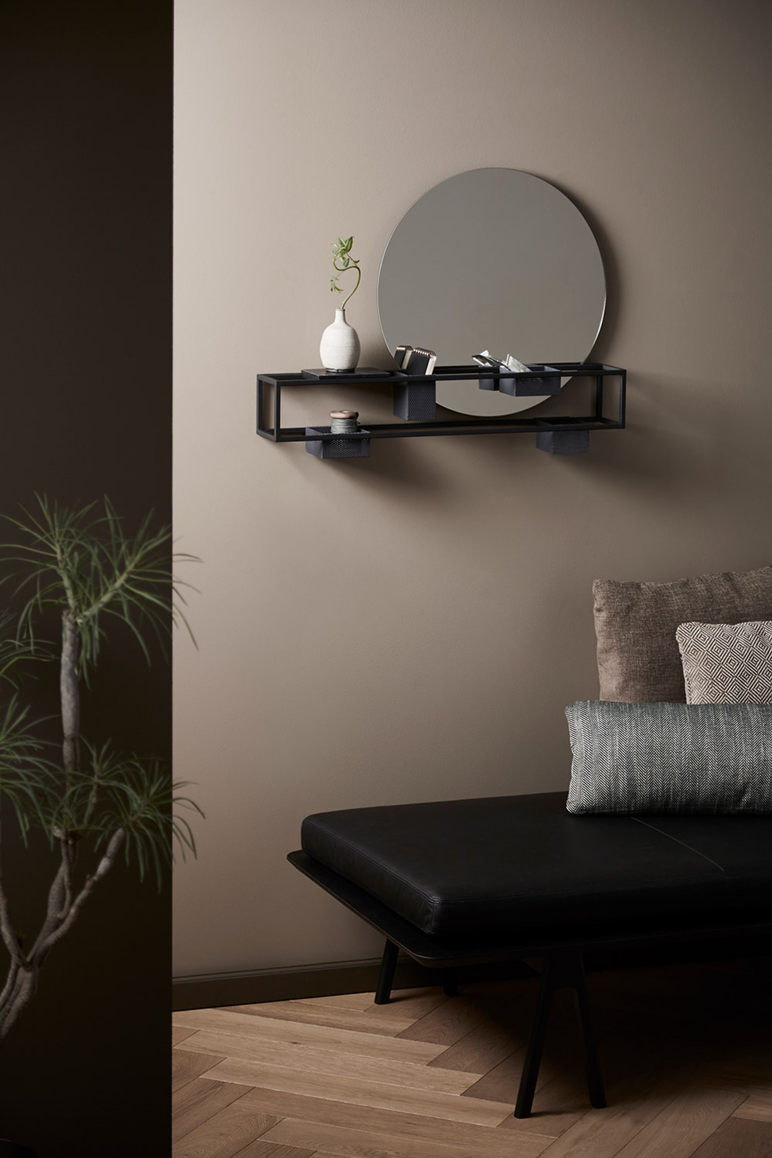 Woud - Daybed - Level Daybed - Alpine Grey 65 Bouclé