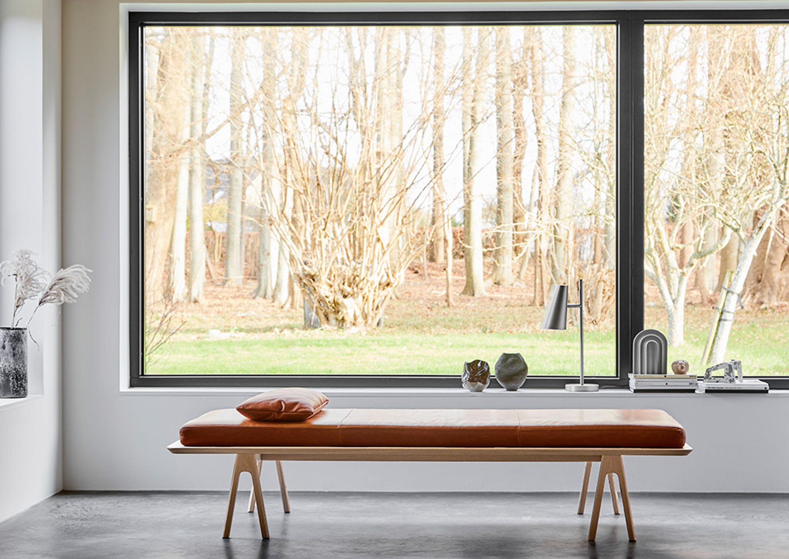 Woud - Daybed - Level Daybed - Alpine Grey 65 Bouclé