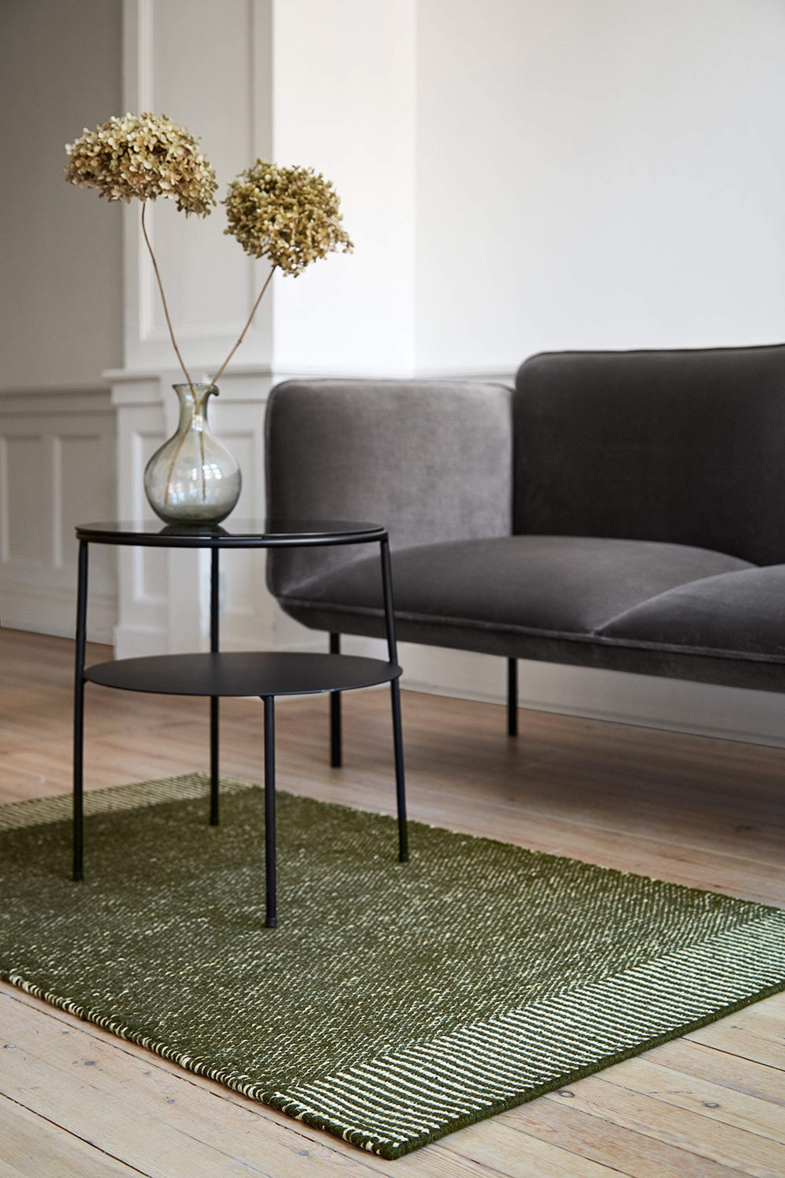 Woud - Mattor - Rombo rug - White / Rust - Runner