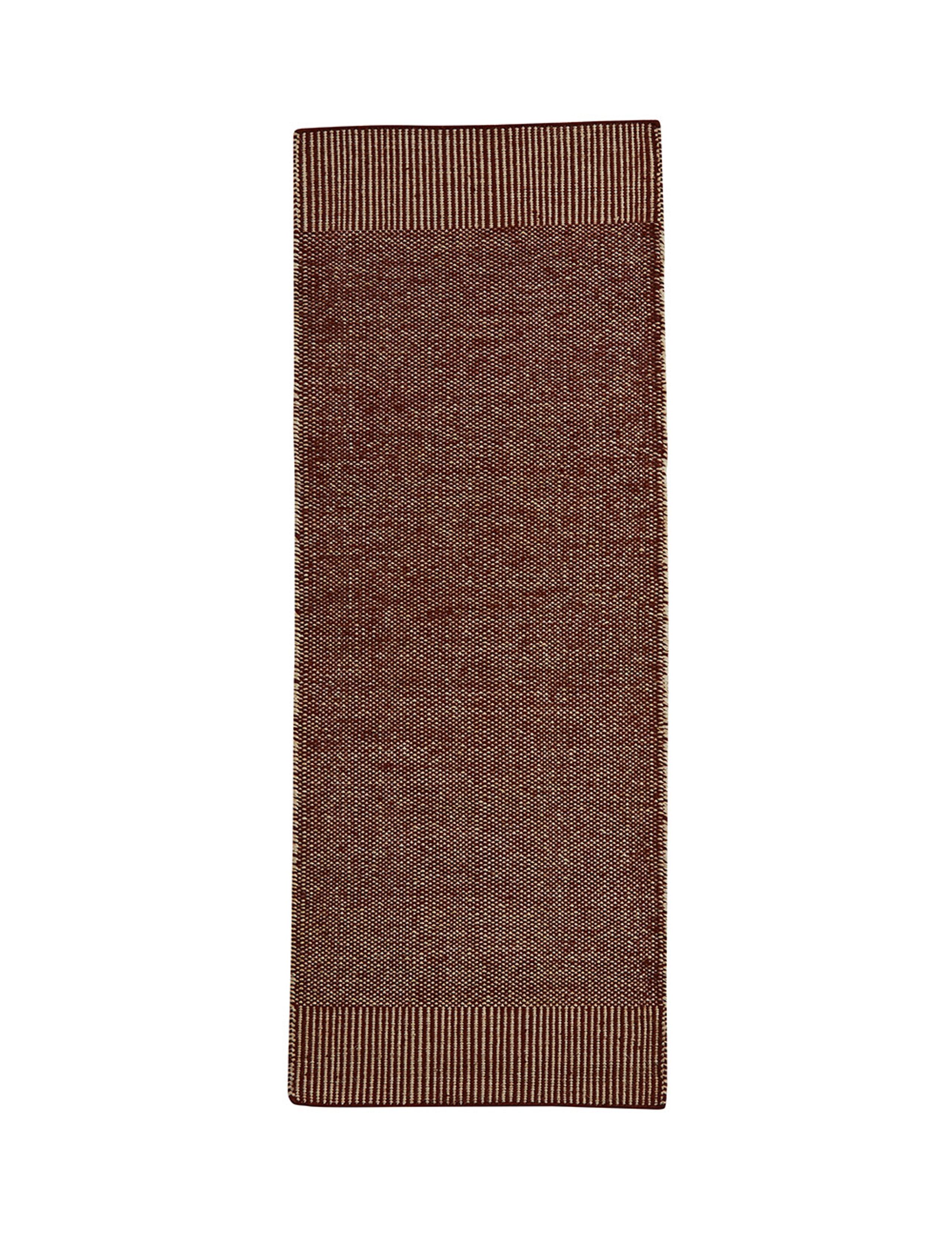 Woud - Mattor - Rombo rug - White / Rust - Runner