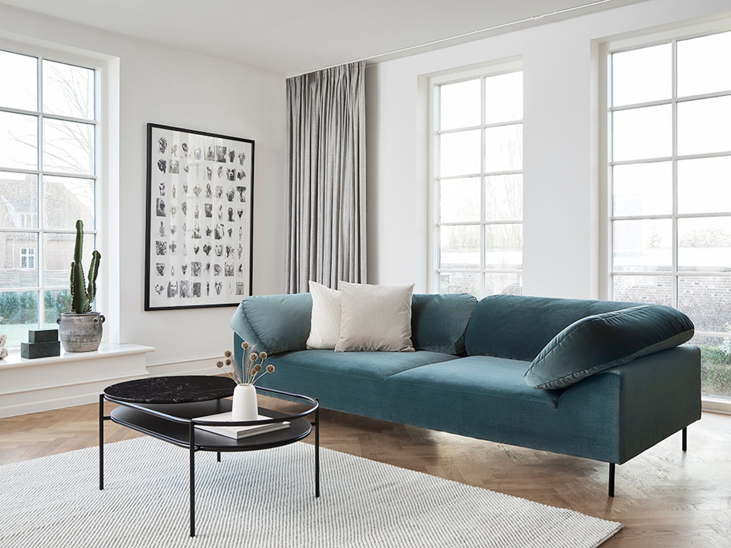 Woud - Gulvtæppe - Tact rug - Dark Grey