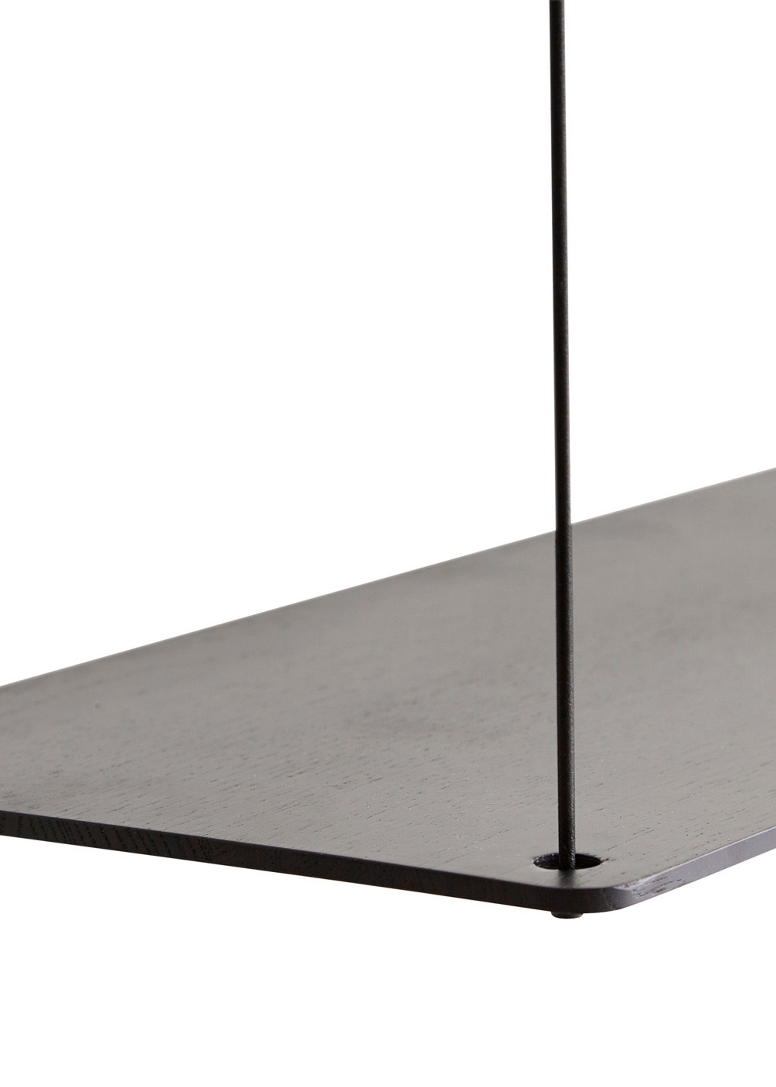 Woud - Regalbrett - Stedge stefl - Black, 1 add-on shelf, small