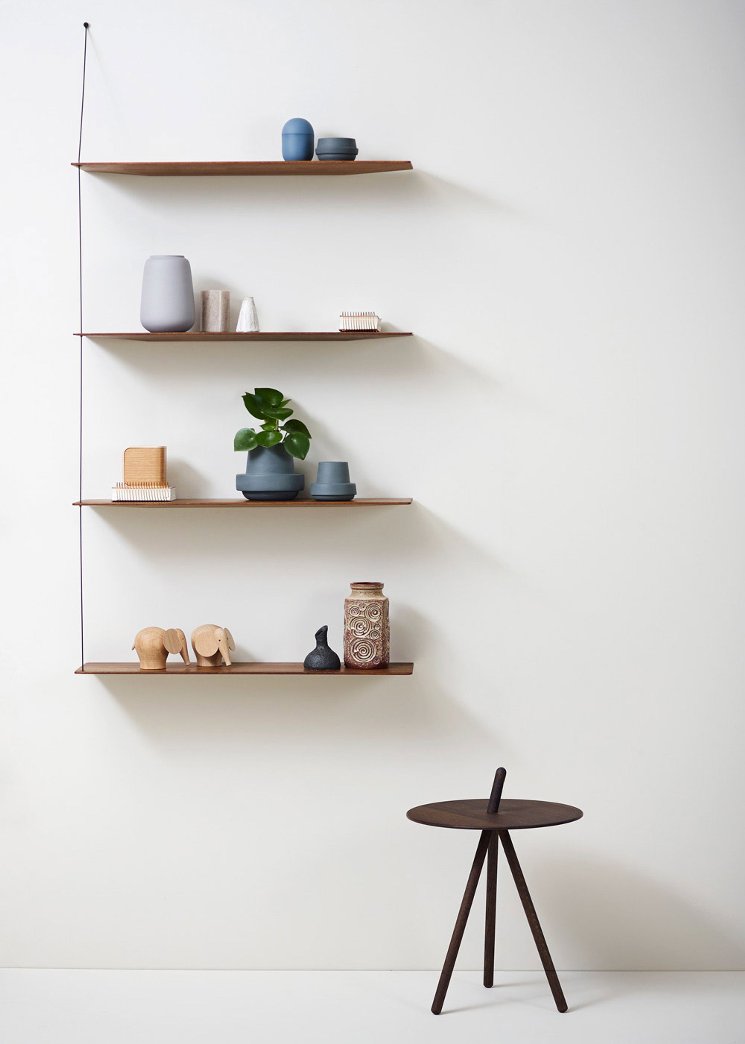 Woud - Scaffale - Stedge stefl - Black, 2 shelves