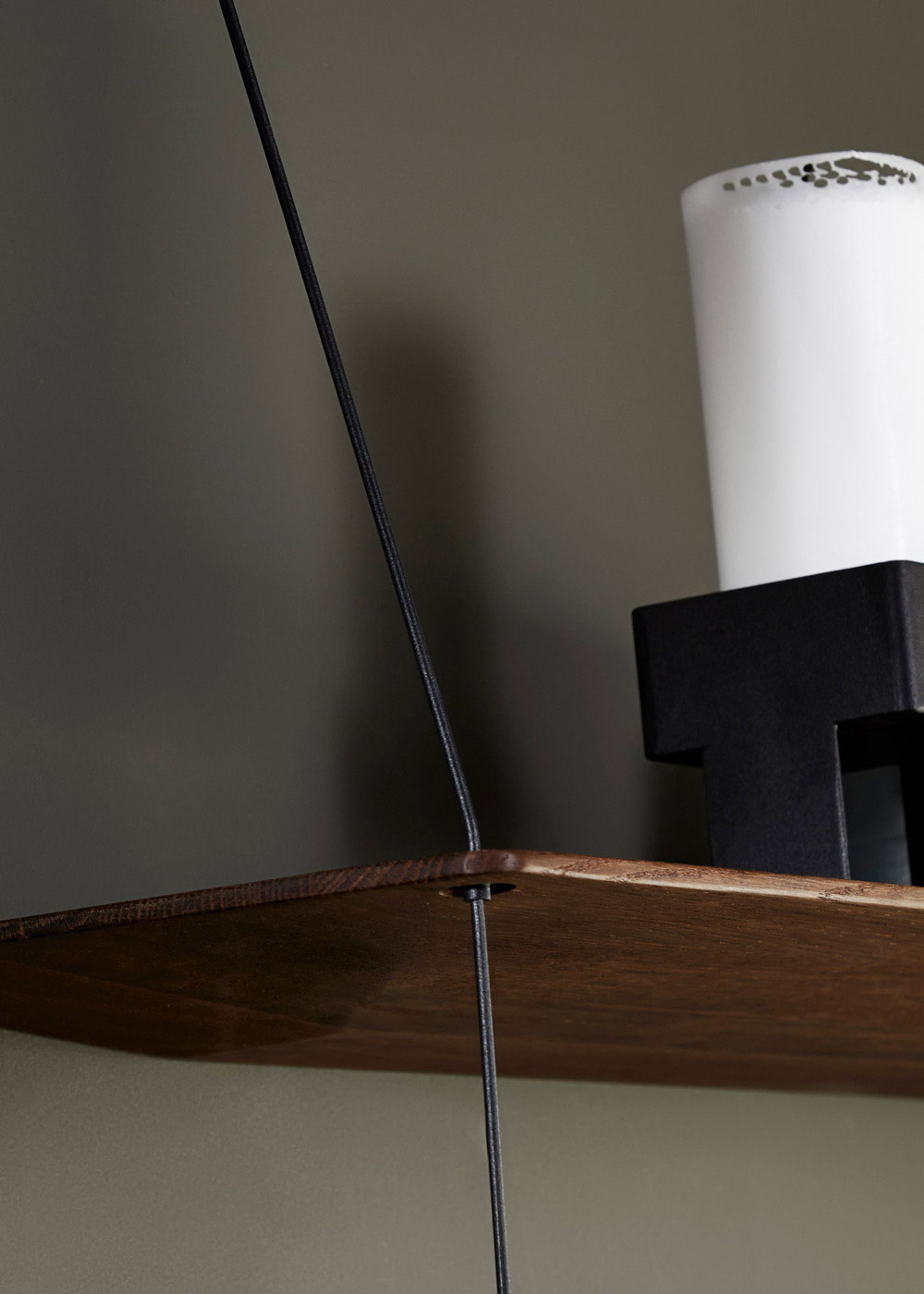 Woud - Regalbrett - Stedge stefl - Black, 1 add-on shelf, small