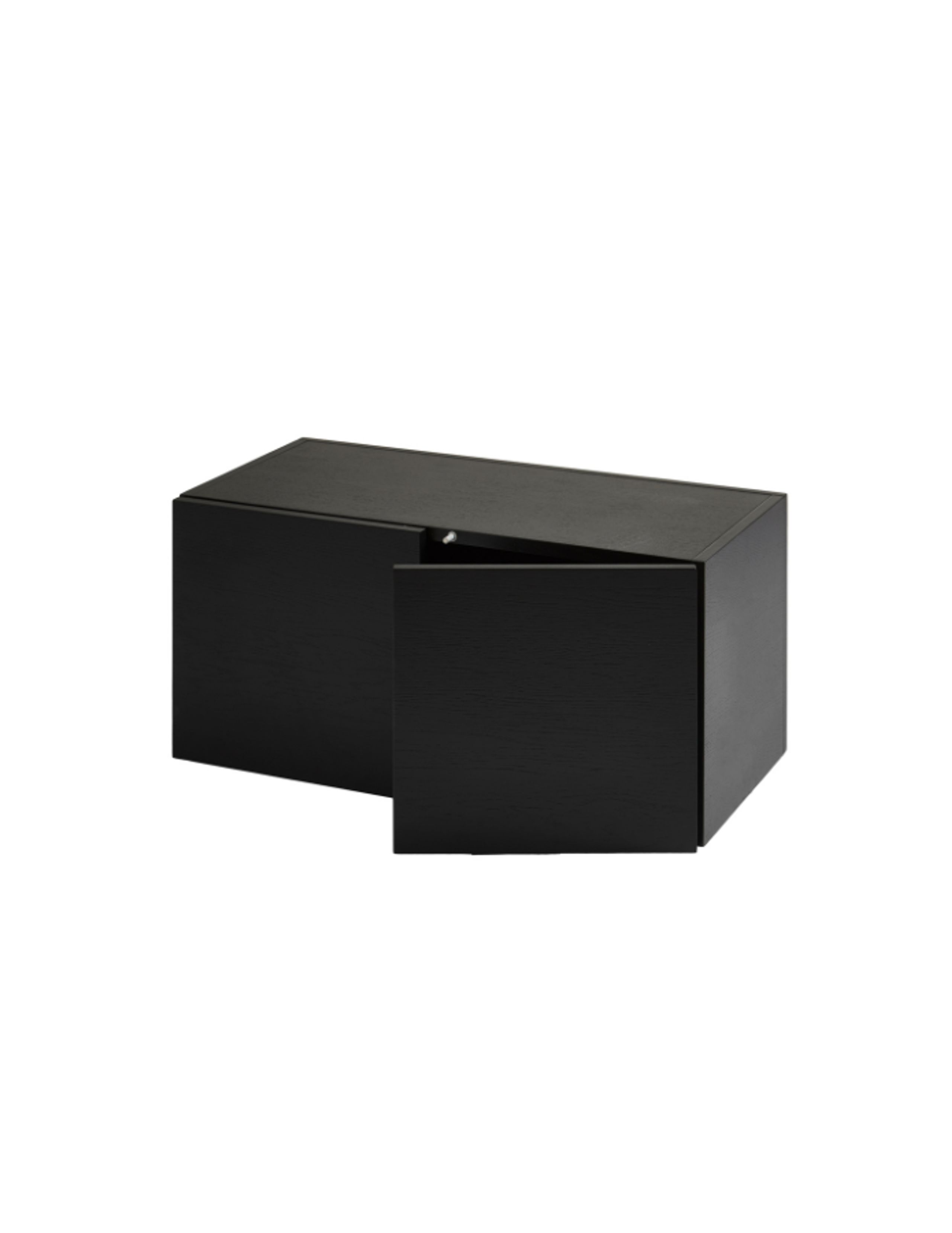 Woud - Étagère - Elevate 2-door Cabinet - Black Painted Oak Veneer