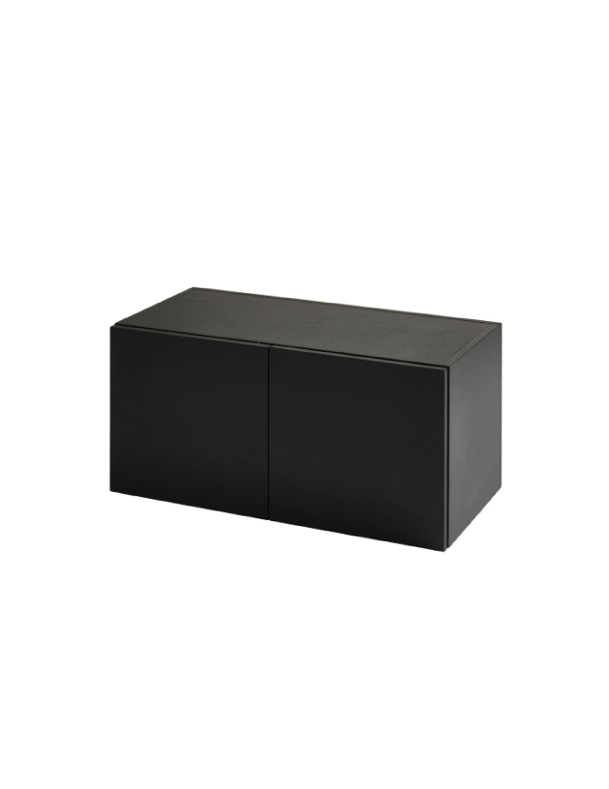 Woud - Étagère - Elevate 2-door Cabinet - Black Painted Oak Veneer