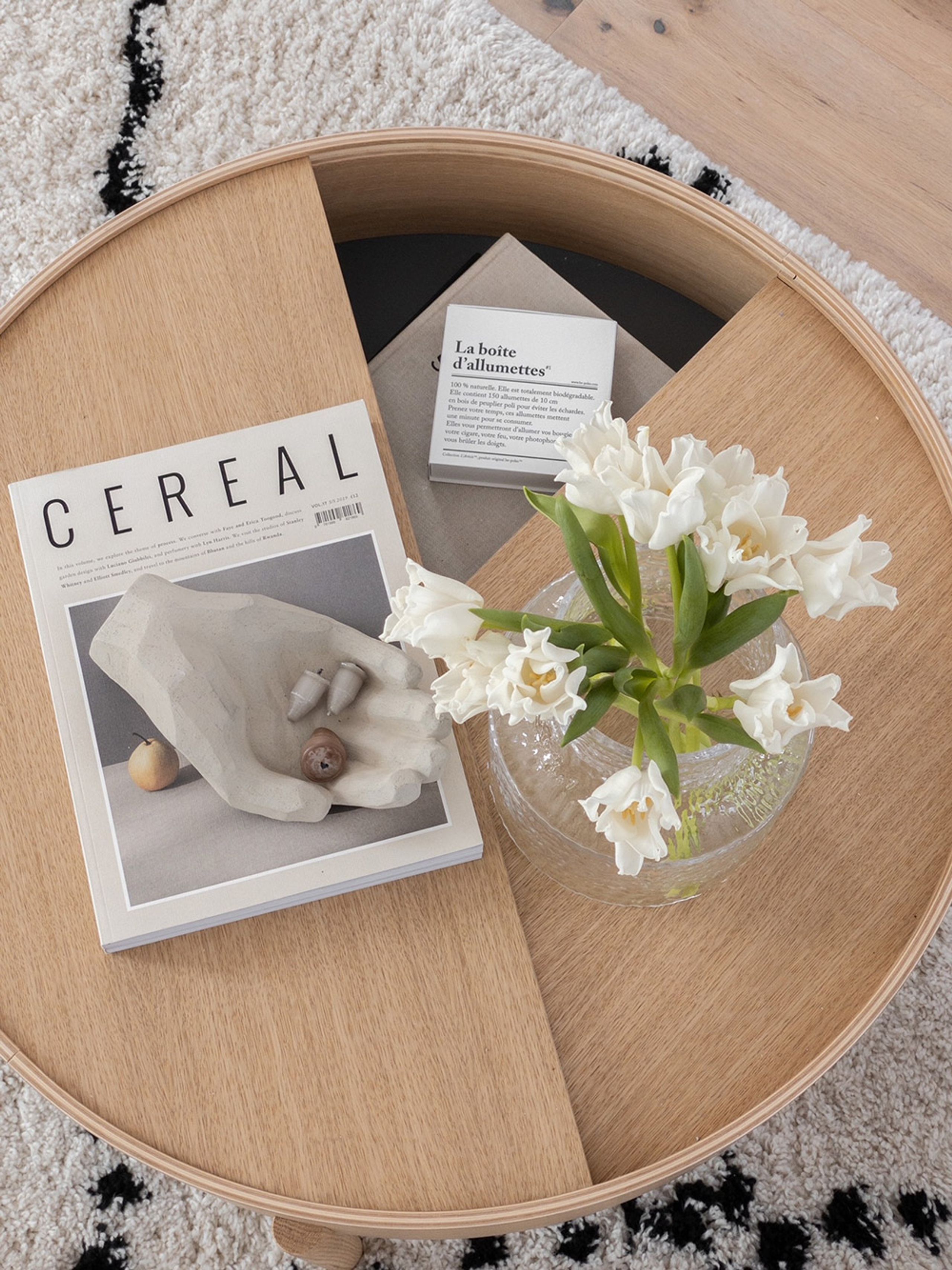 Woud - Couchtisch - Arc Side and Coffee Table - White Pigmented Oak - Coffee Table