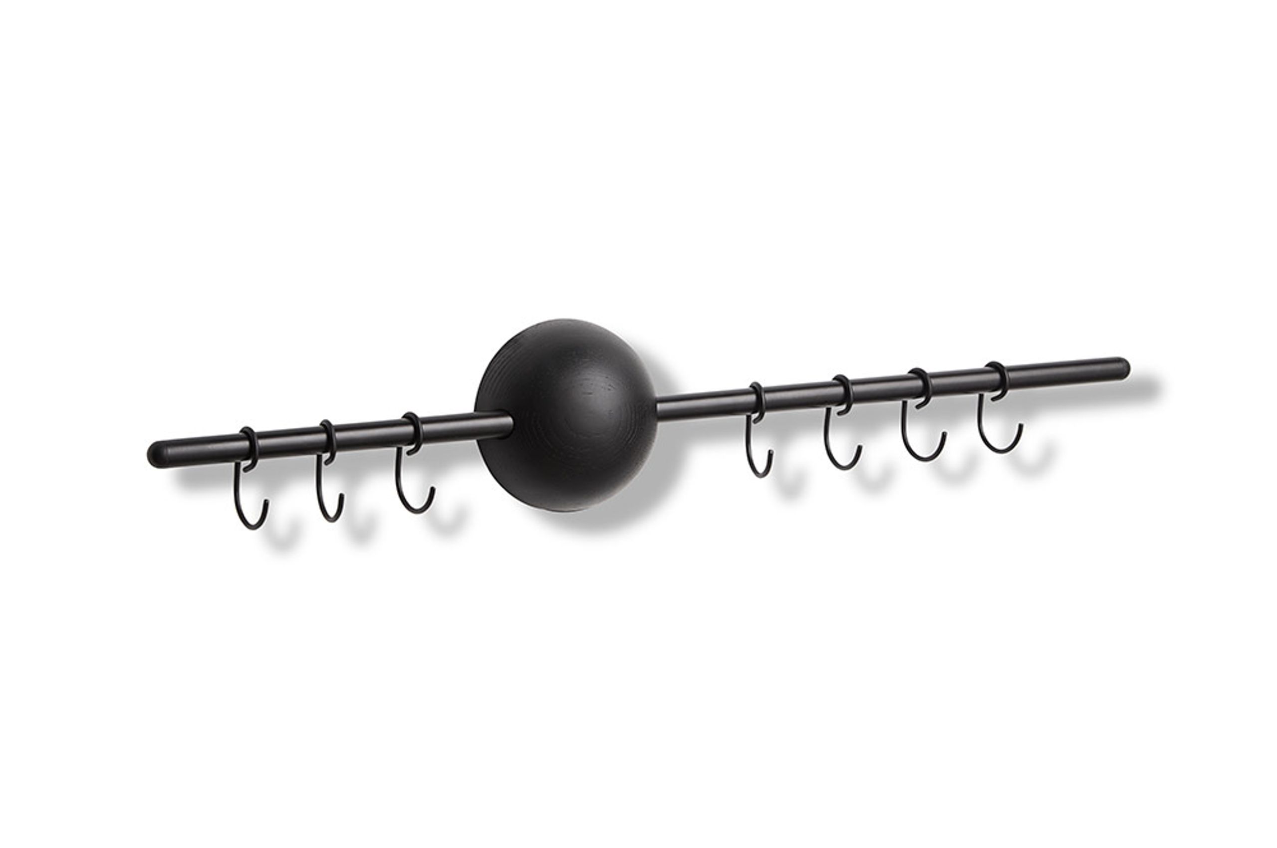 Woud - Haken - Hoop rack - Black Painted Oak