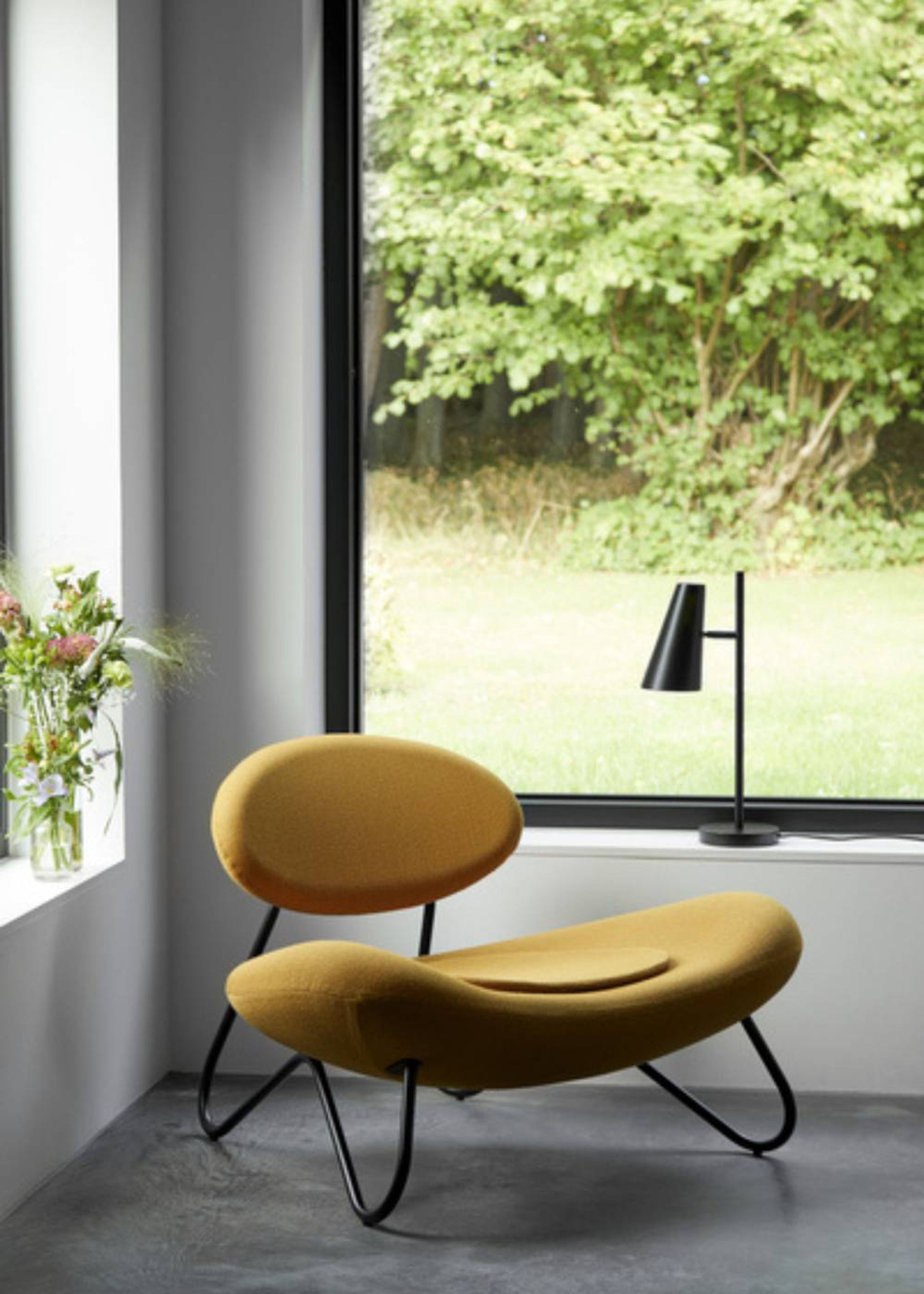 Woud - Lounge chair - Meadow Lounge Chair - Chrome - Vidar 772