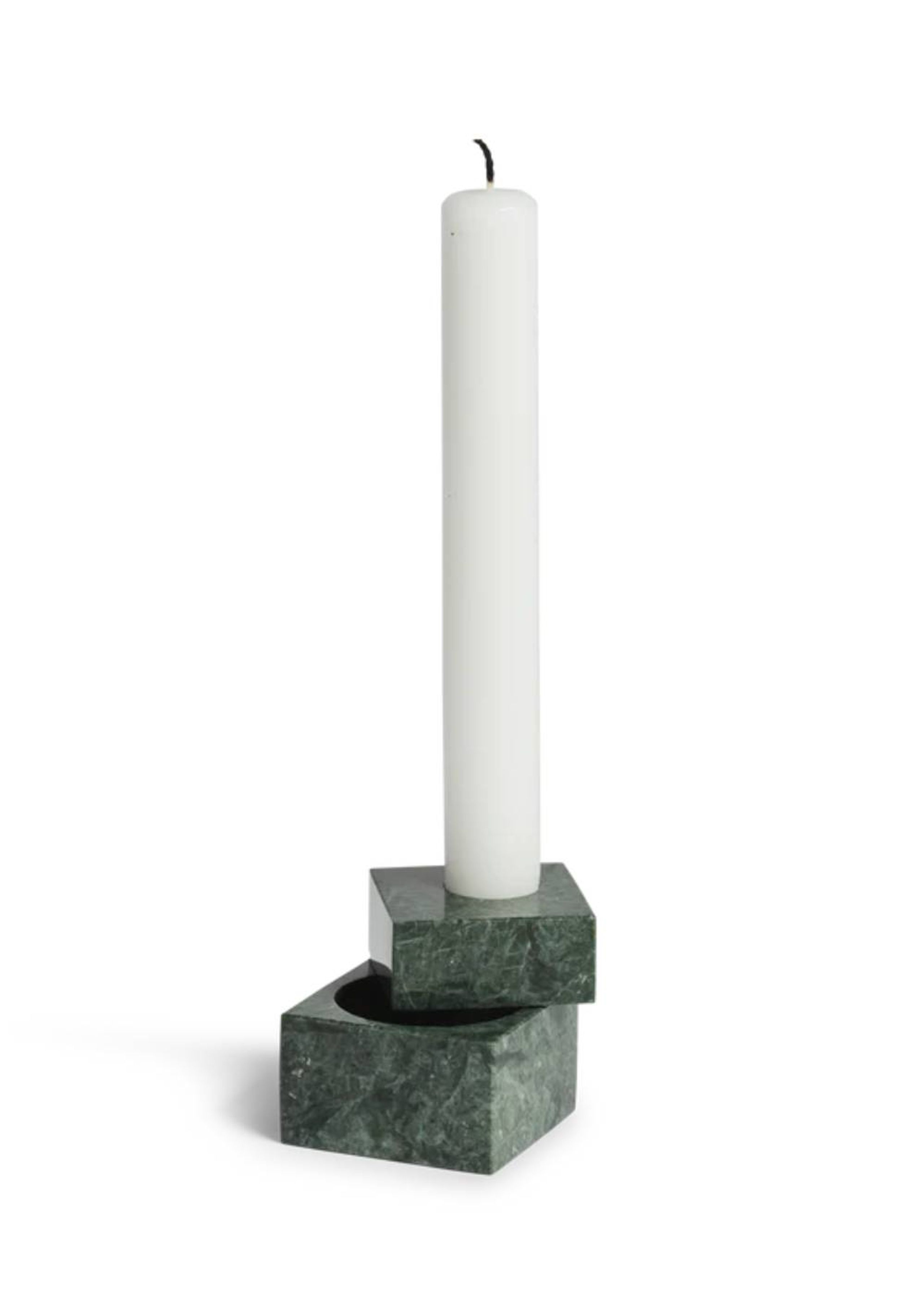 Woud - Kaarsenhouder - Jeu De Dés 1 Candle Holder - Green