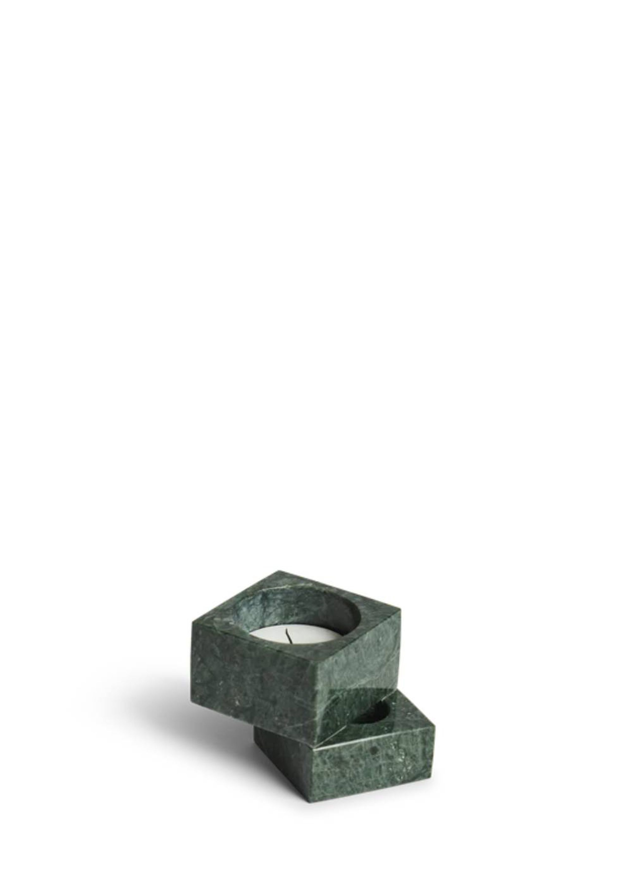 Woud - Kaarsenhouder - Jeu De Dés 1 Candle Holder - Green