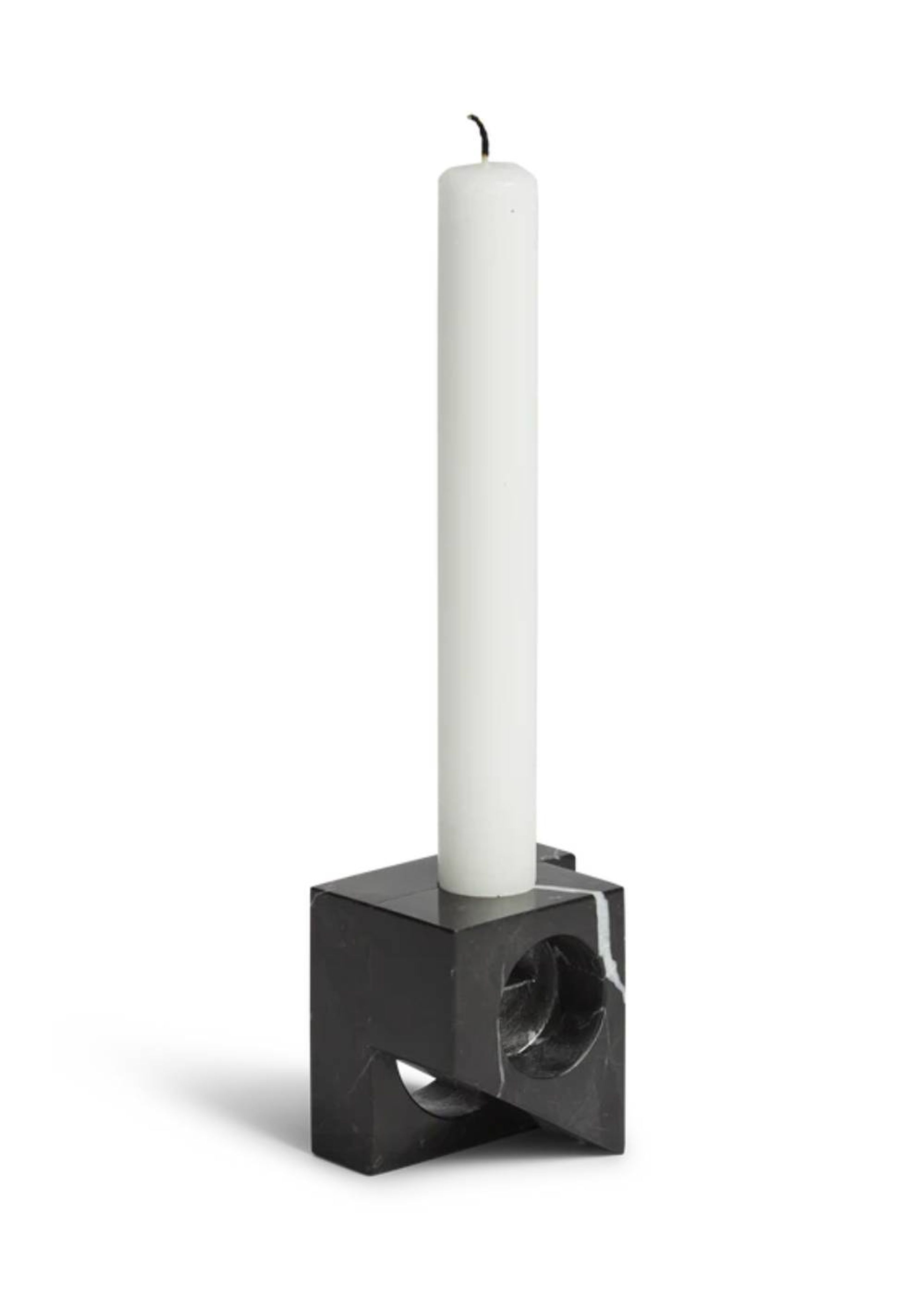 Woud - Lyseholder - Jeu De Dés 2 Candle Holder - Black