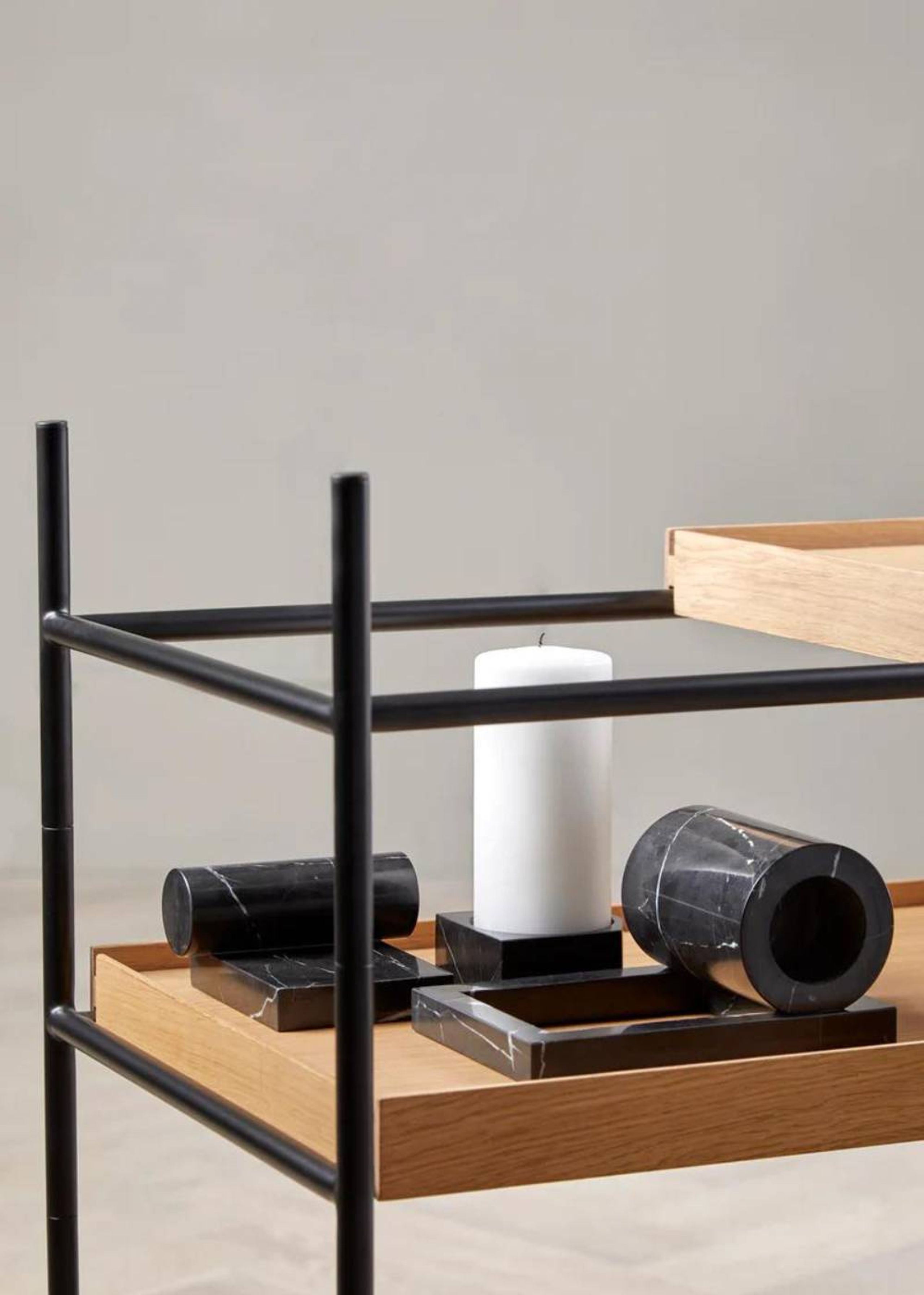 Woud - Kerzenhalter - Jeu de dés 3 Candle Holder - Black