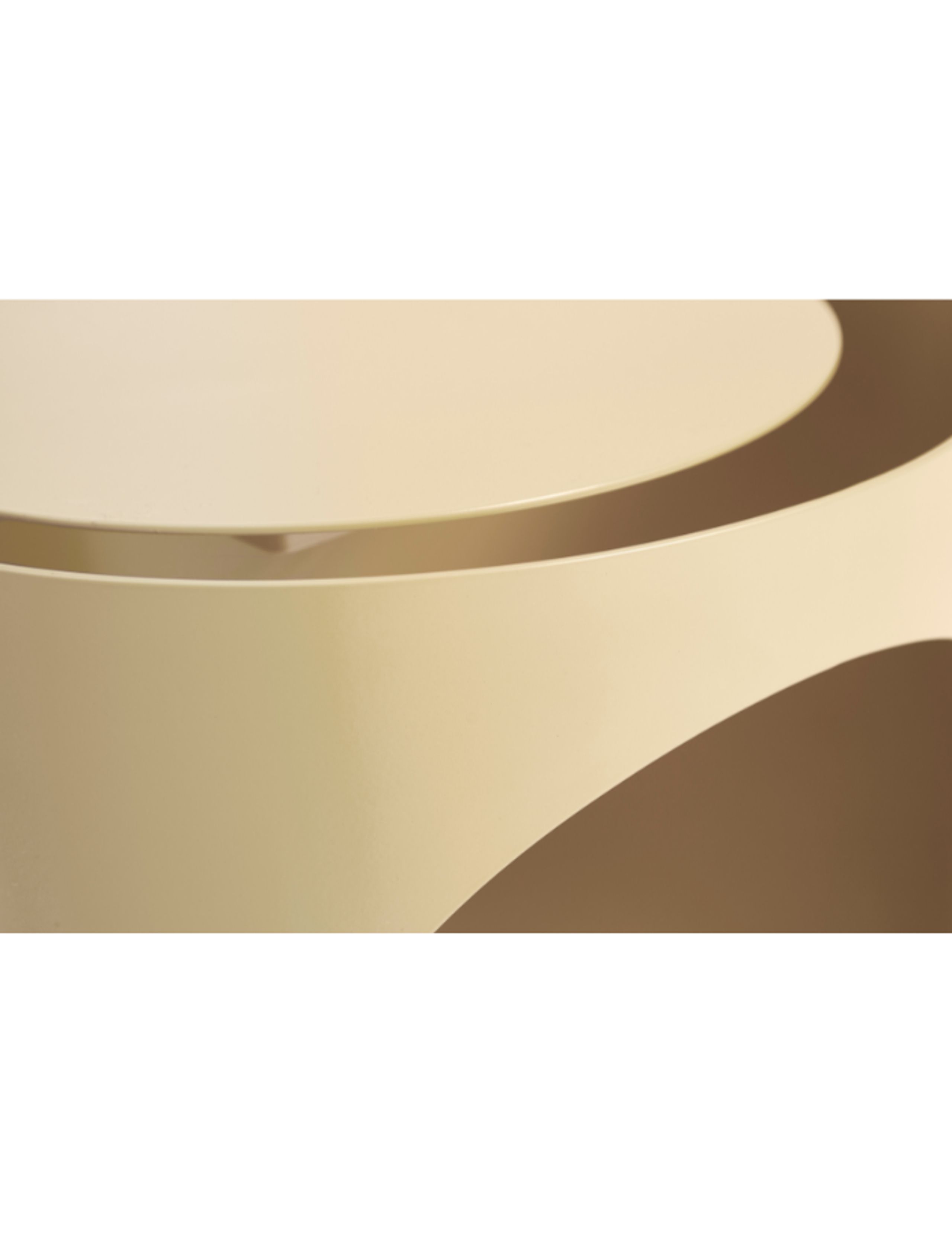 Woud - Sidebord - Tabl Side Table - Ivory Painted Metal