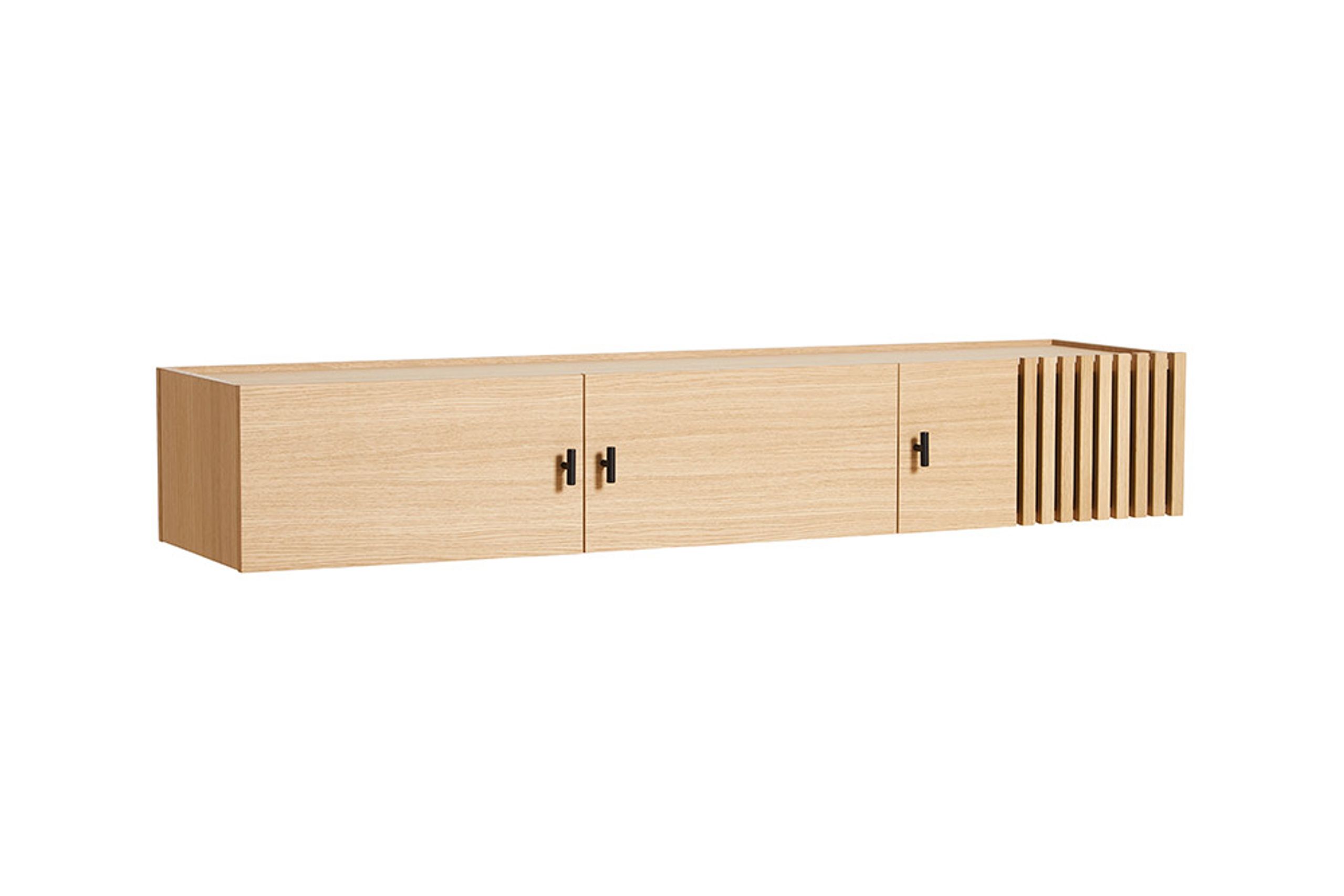 Woud - Aparador - Array sideboards - 150 cm / White pigmented Oak (Wall-mounted)