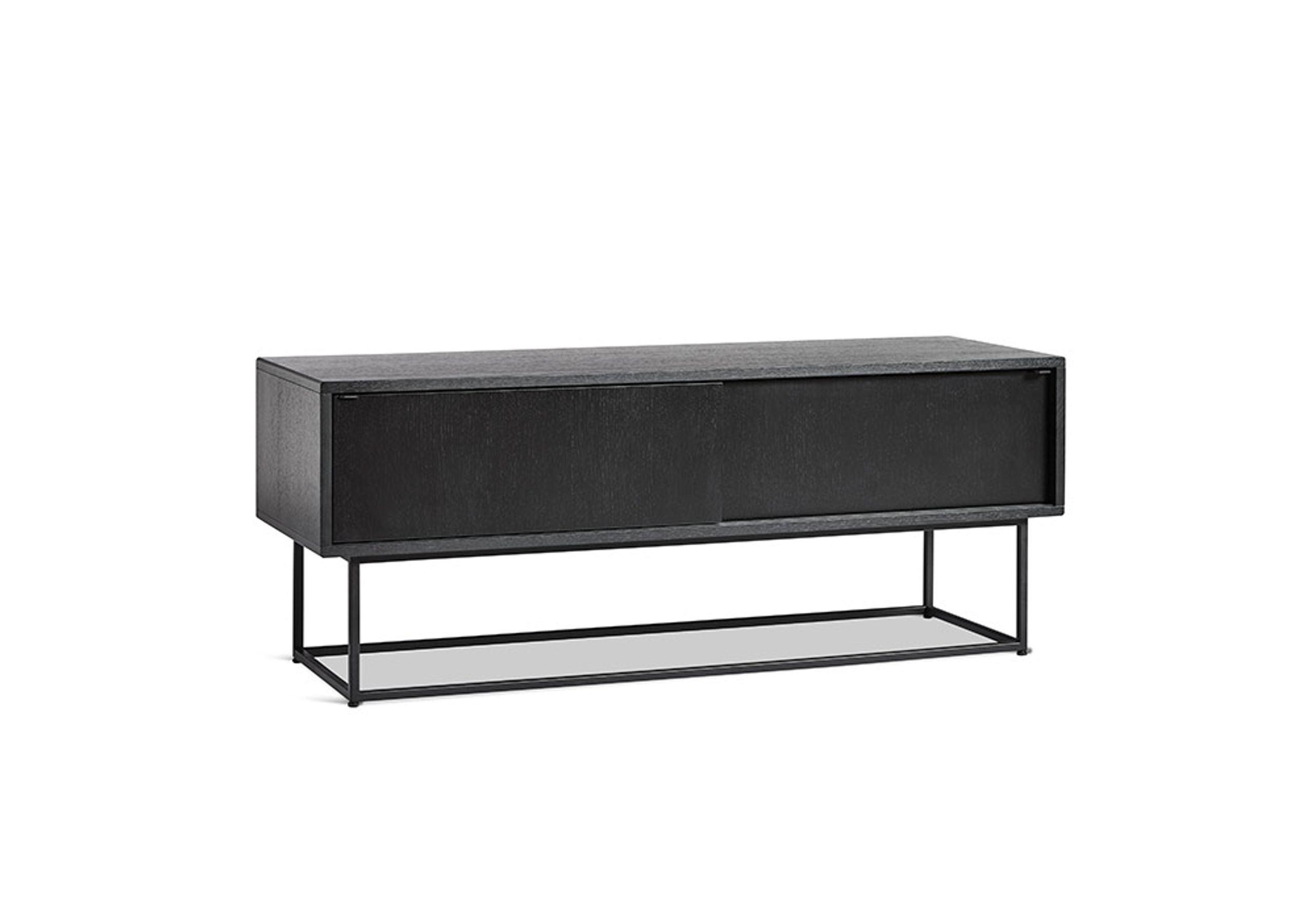 Woud - Skænk - Virka Sideboard - Sortmalet Egefiner - Lav