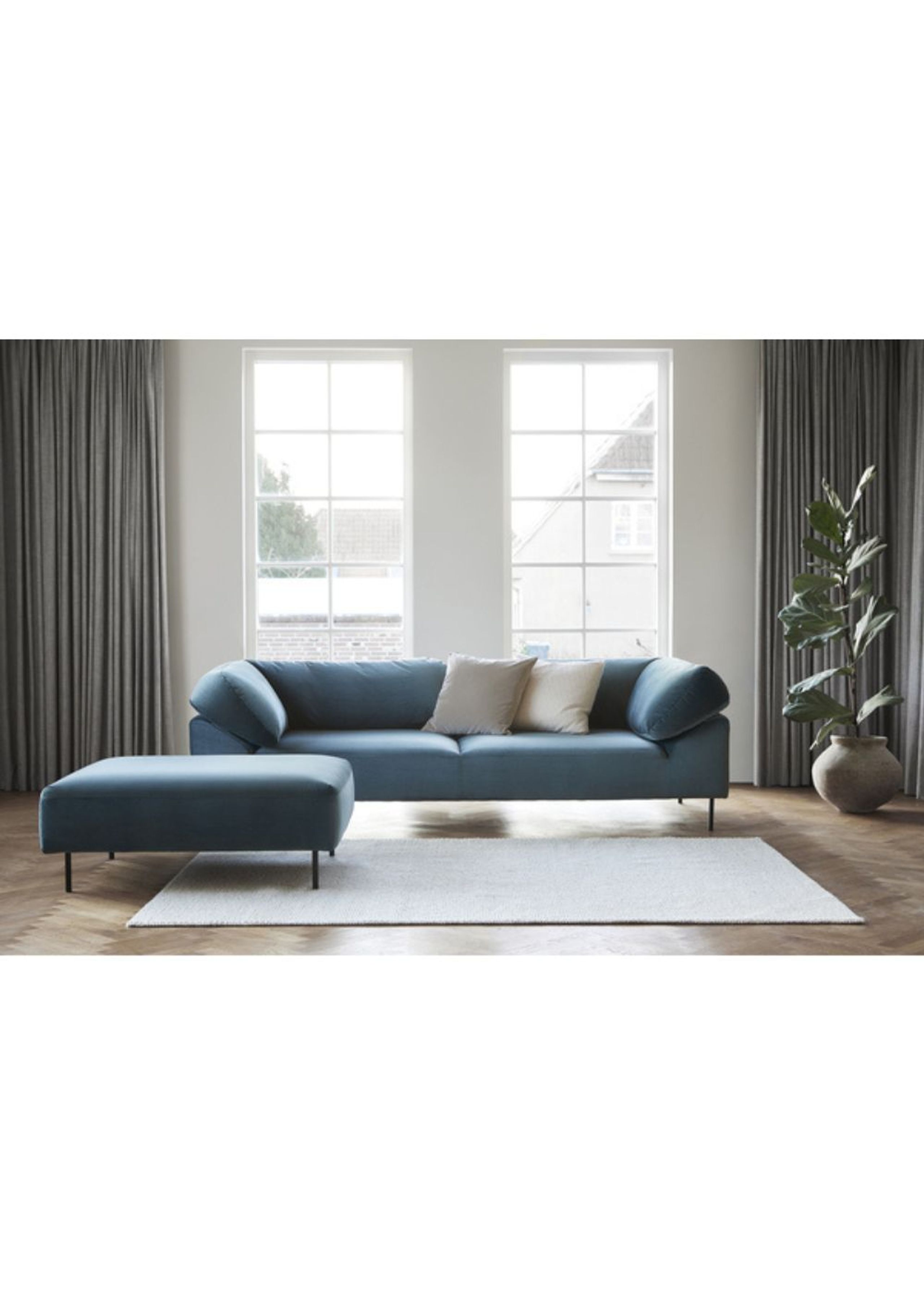 Woud - Sofá - Collar 2-seater - Alpine, 101 Ivory