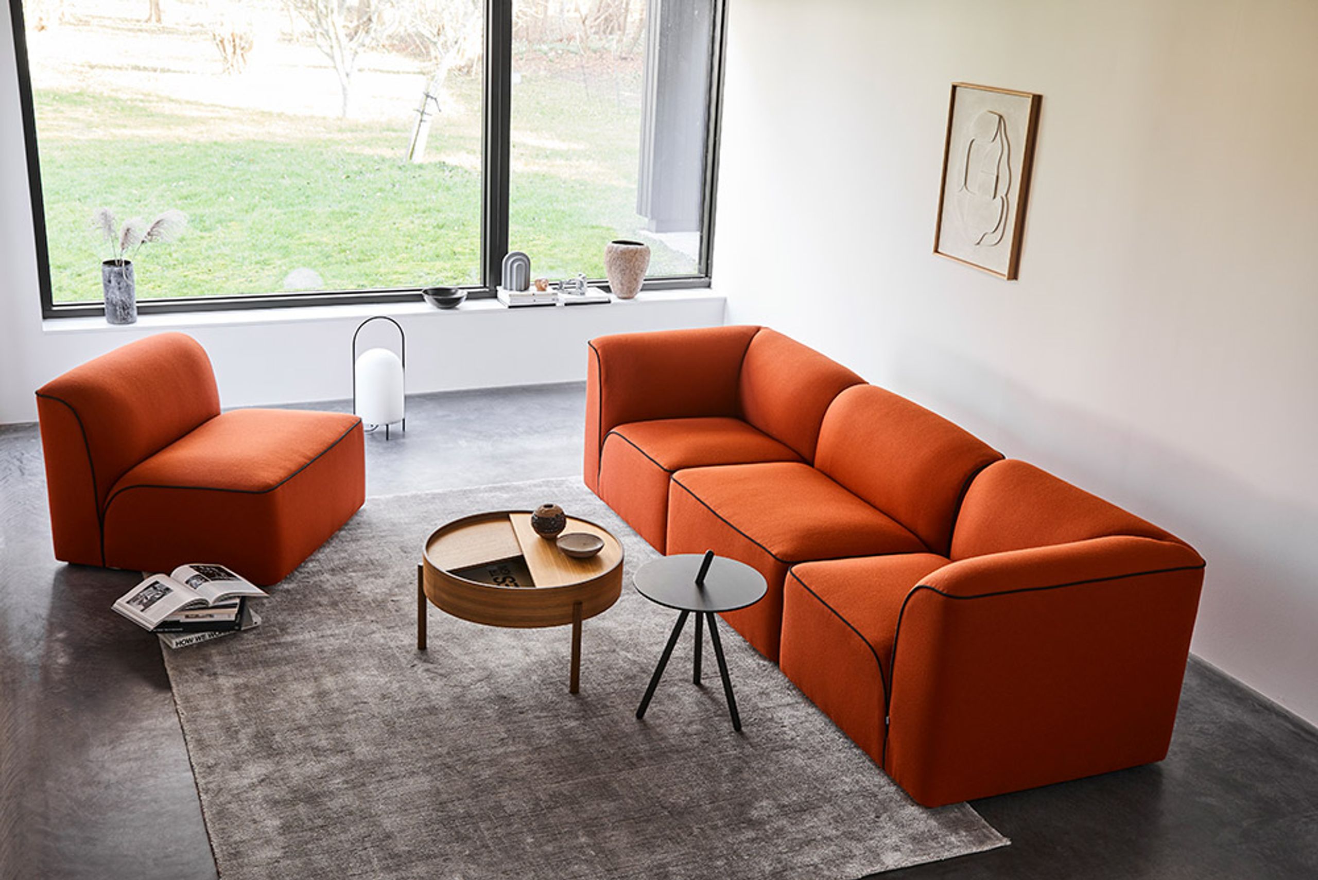 Woud - Sofa - Flora Sofa | 2,5-Seater - Vidar 232
