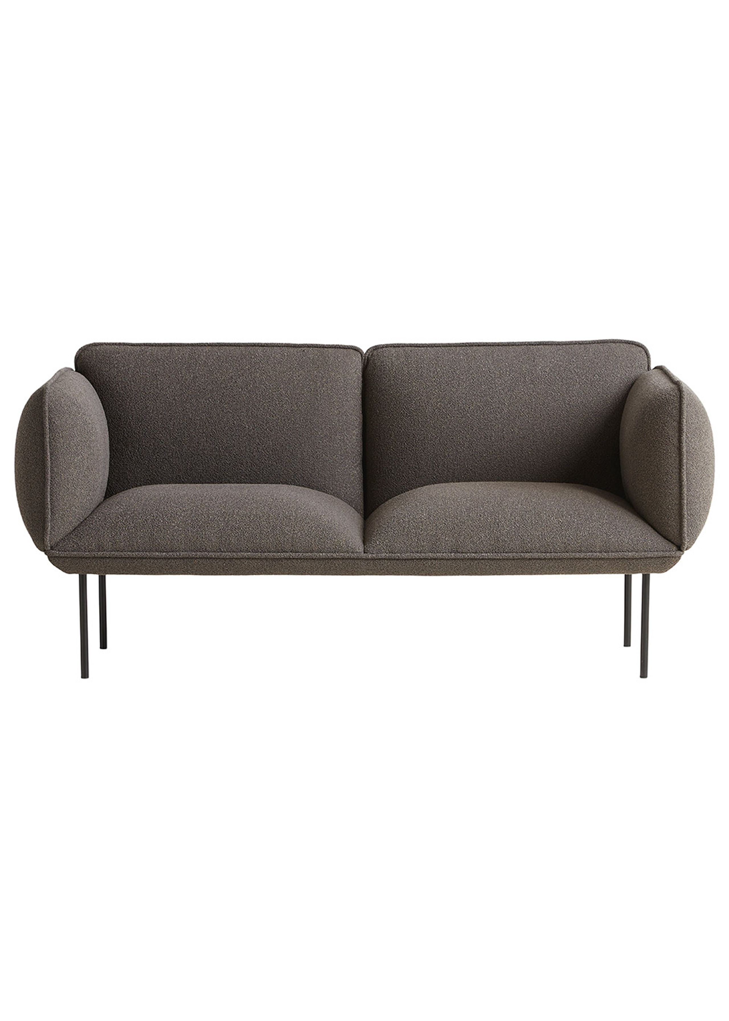 Woud - Sofa - Nakki | 2-seater - Alpine 18 Dark Brown