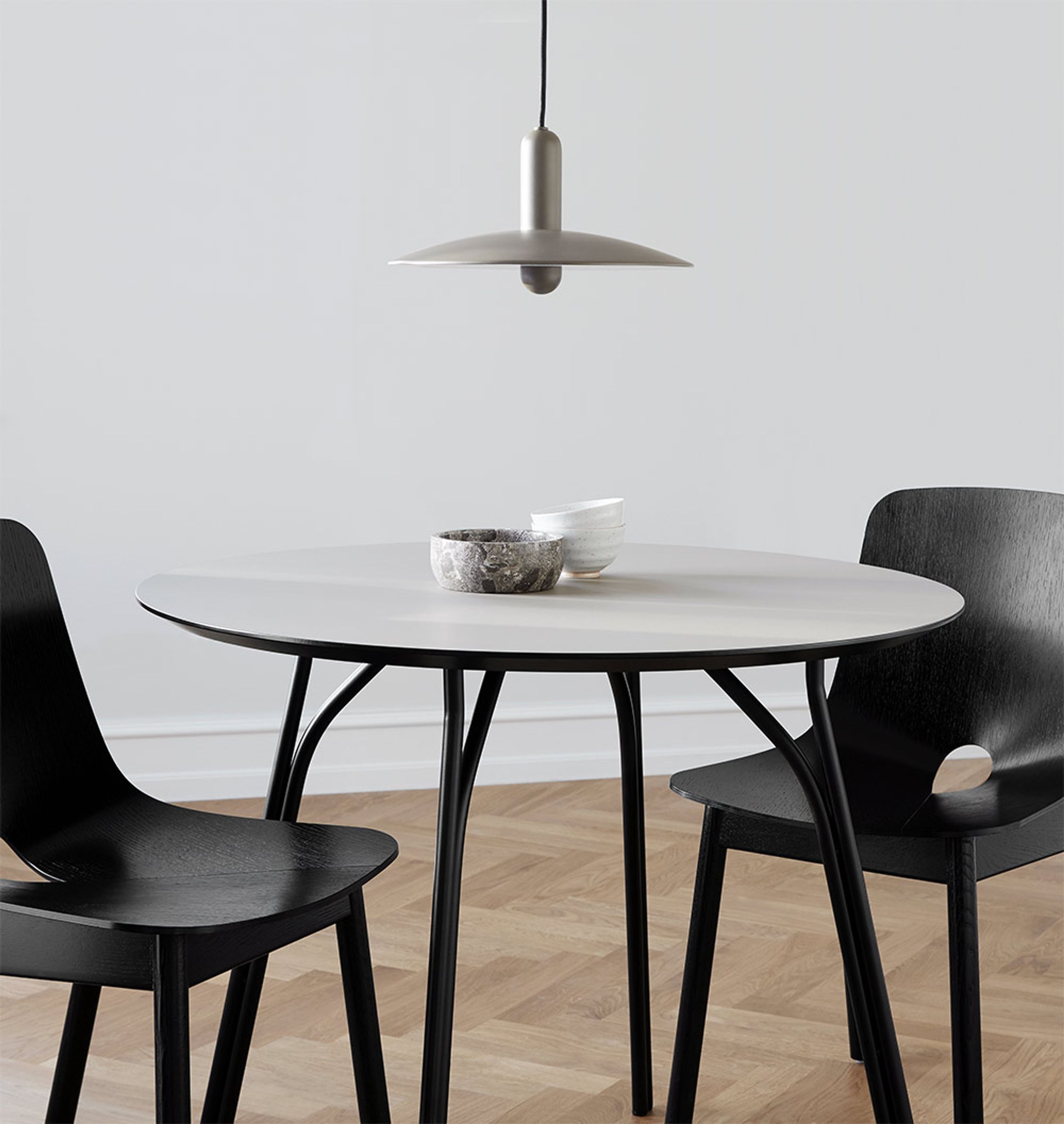 Woud - Stół jadalny - Tree Dining Table - Tabletop: Black / Legs: Black - 90x220