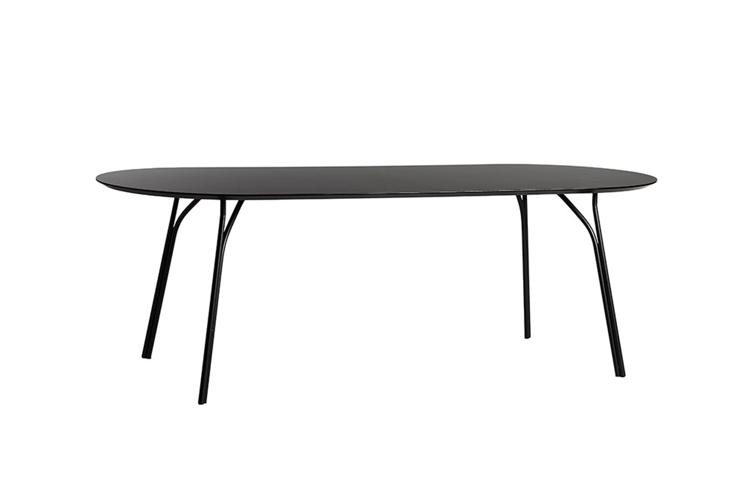 Woud - Stół jadalny - Tree Dining Table - Tabletop: Black / Legs: Black - 90x220