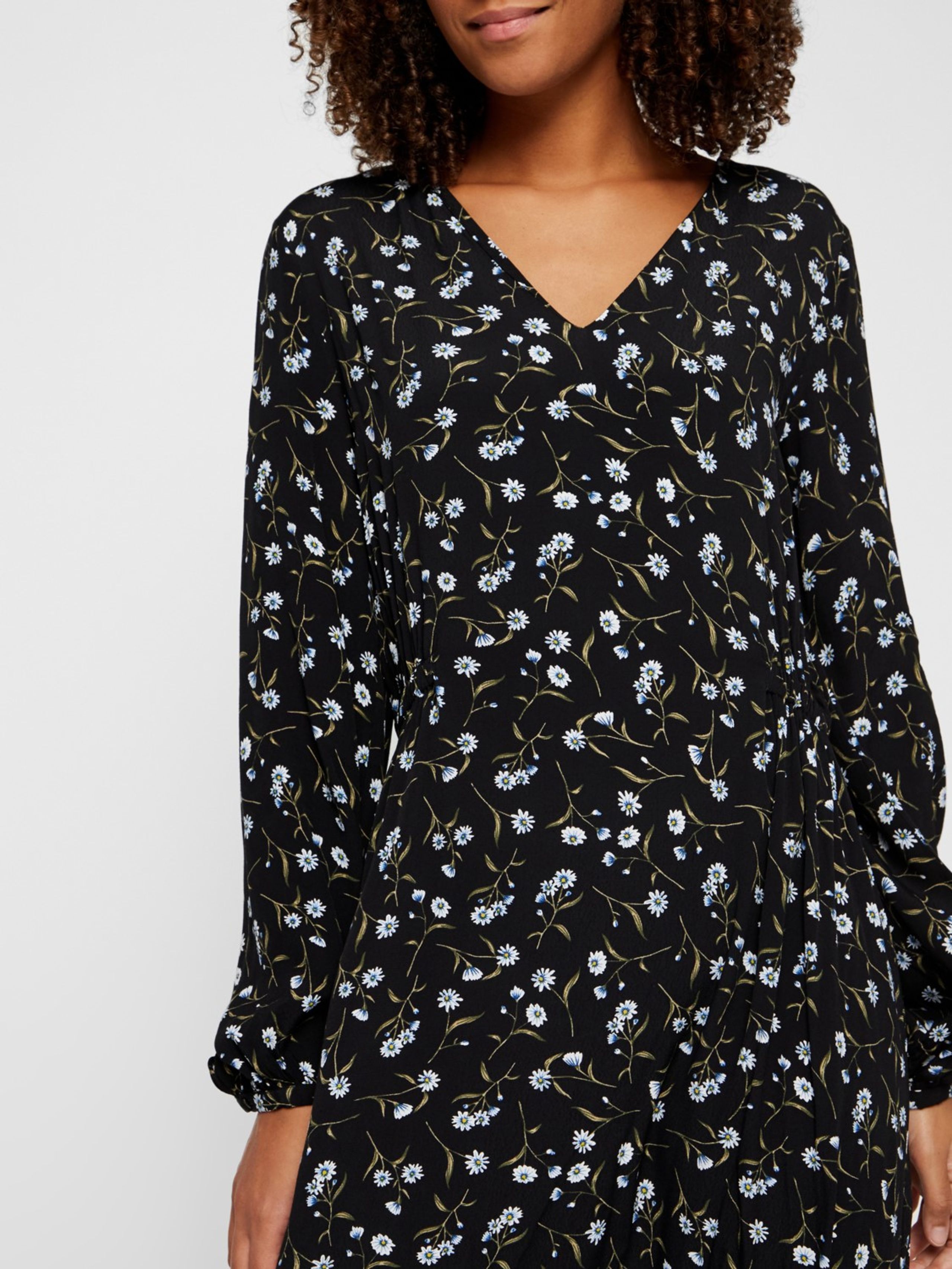 Y.A.S - Dress - YASDaisy LS Long Dress - Black Daisy Print