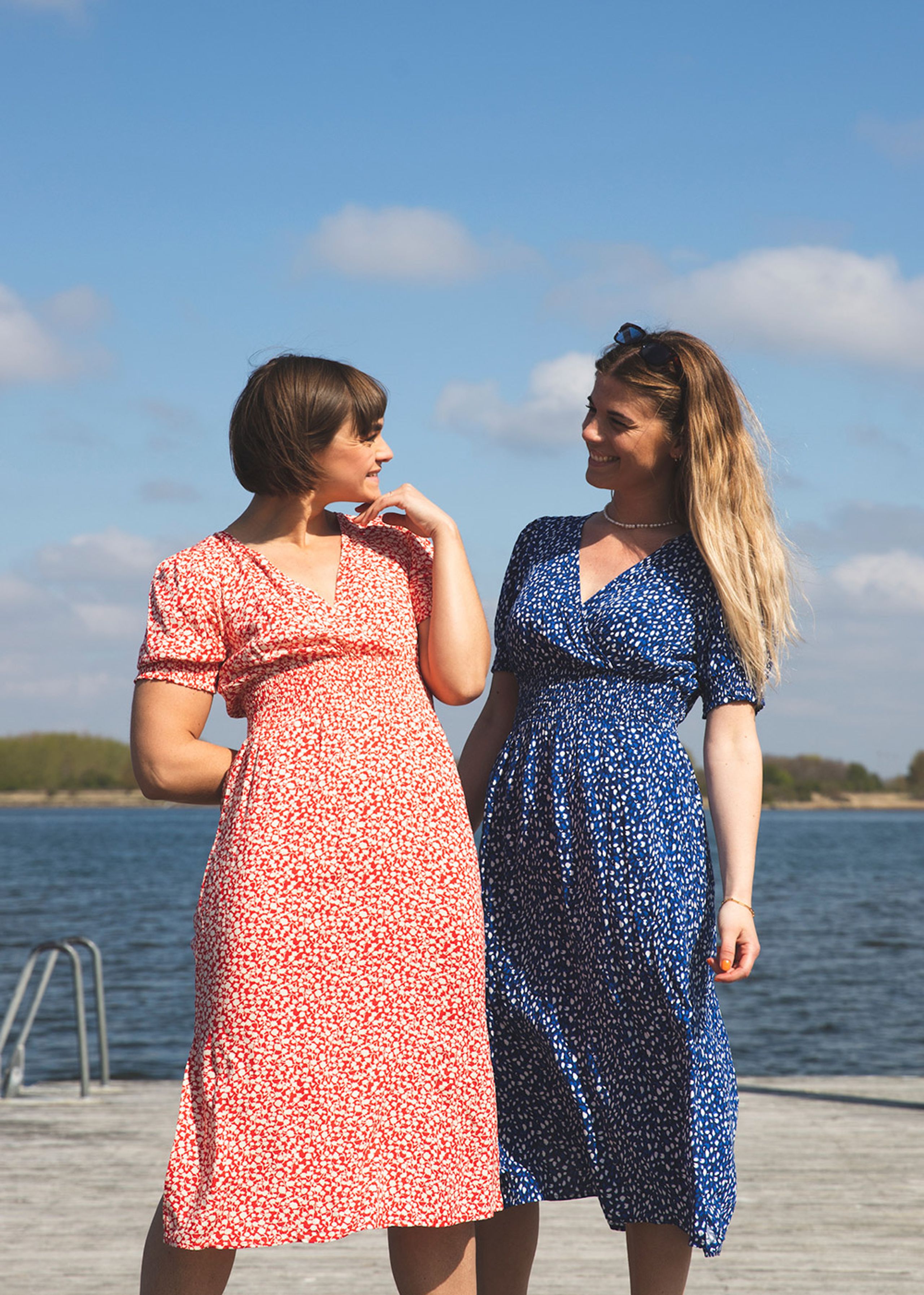 Y.A.S - Dress - YASAlexandra SS Midi Dress - Twilight Blue