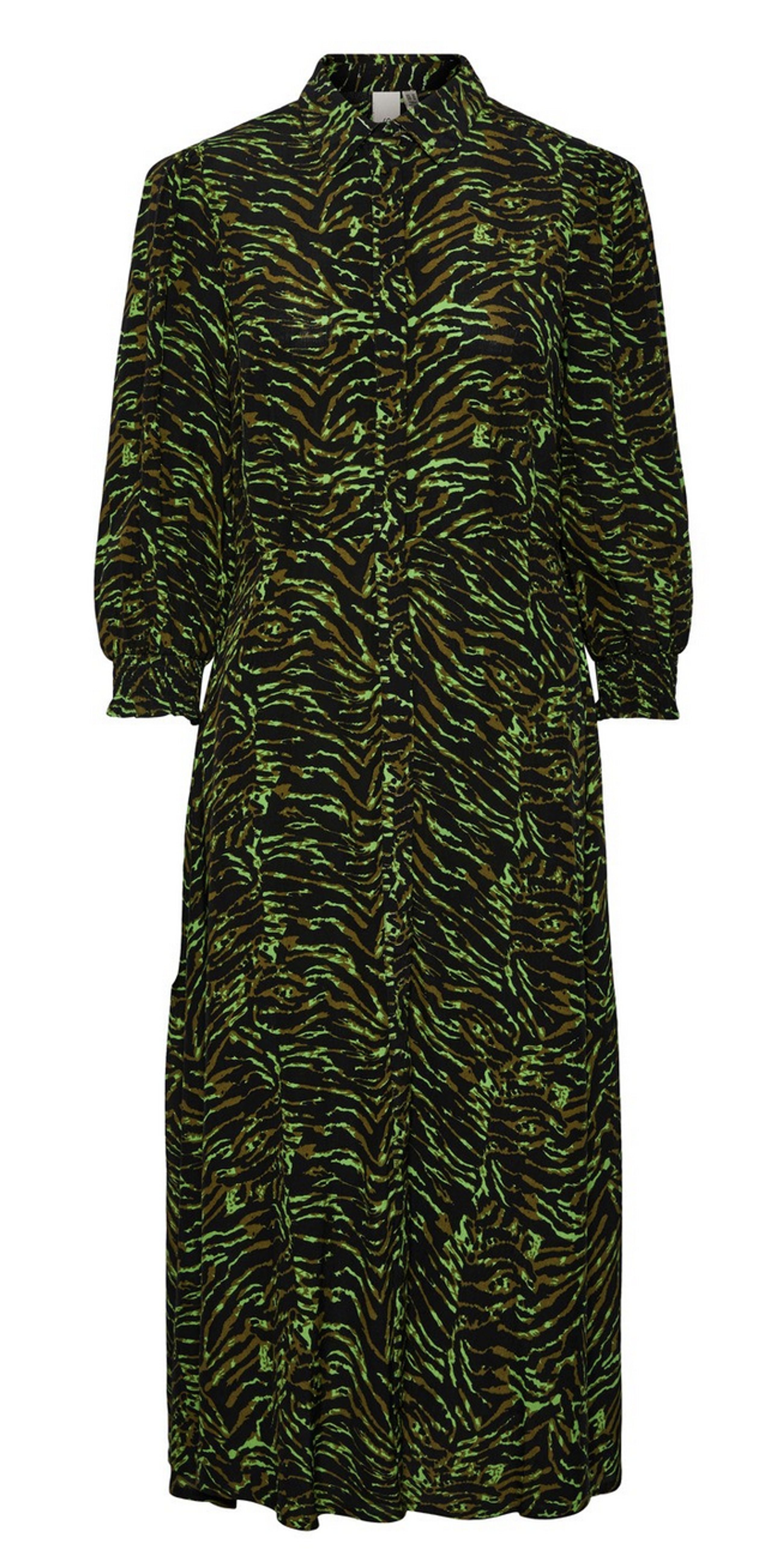 Y.A.S - Kjole - YASJasminni LS Midi Shirt Dress - Black