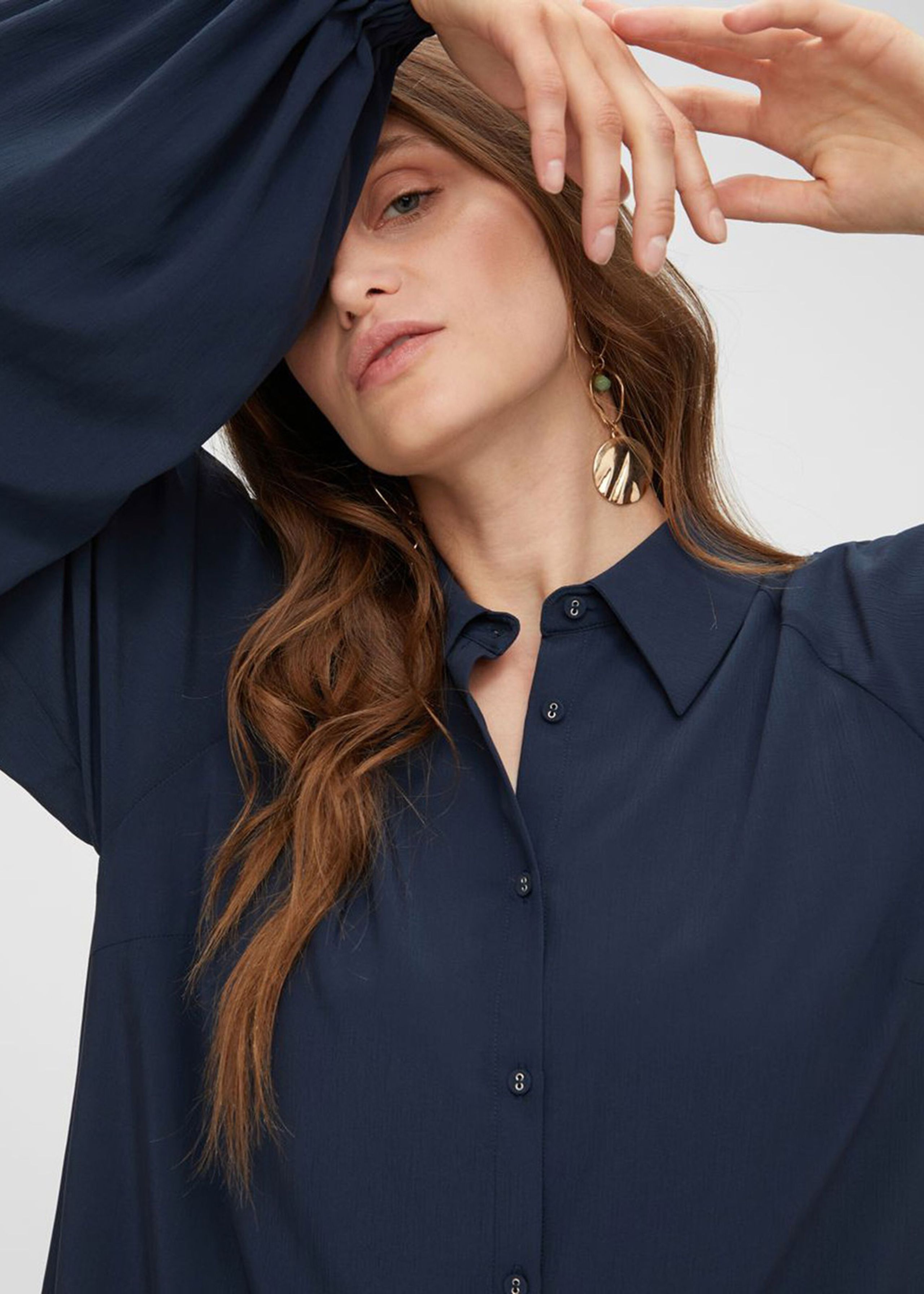 Y.A.S - Kjole - YASLina Shirt Dress - Sky Captain