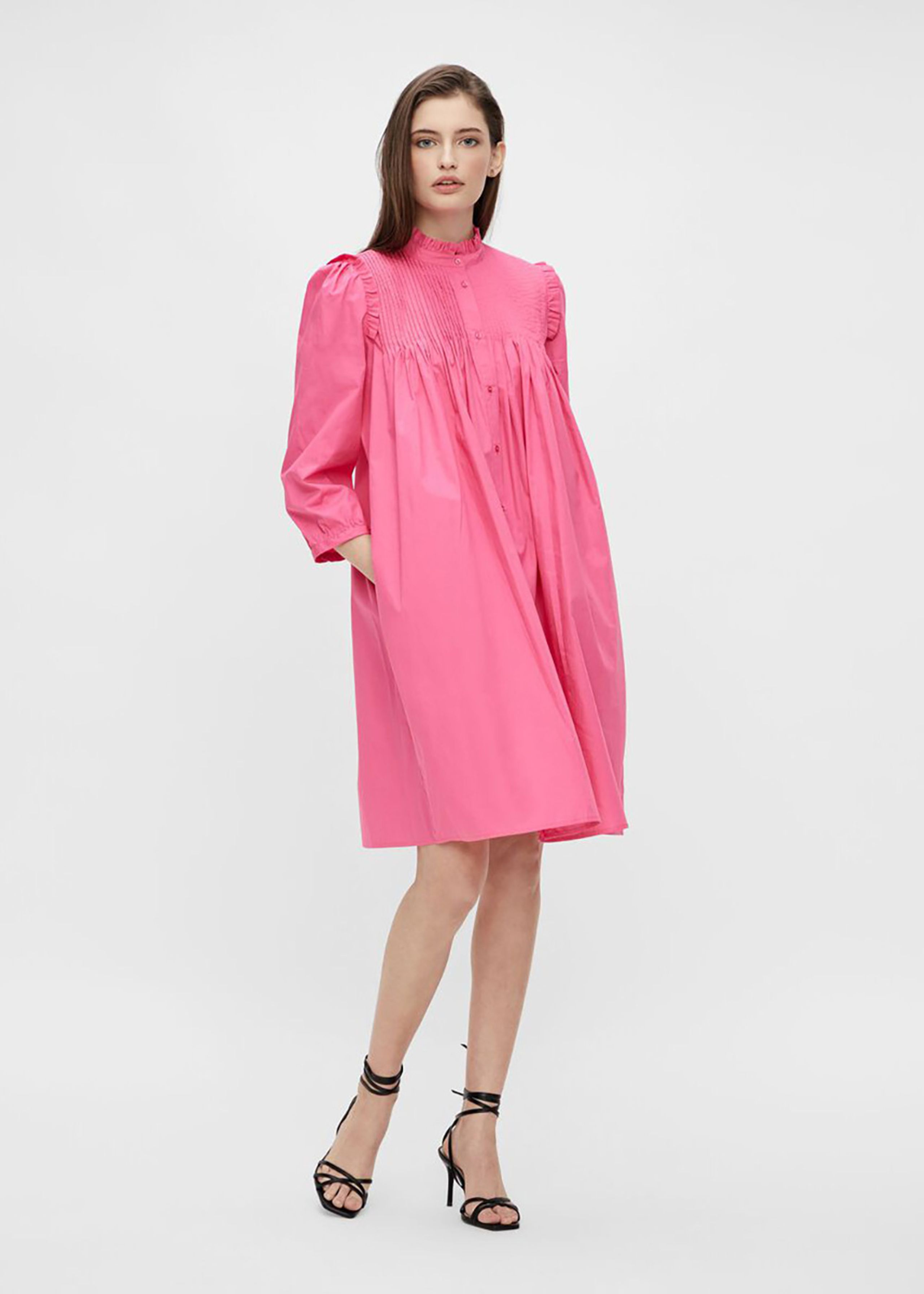 Y.A.S - Dress - YASRobbia 3/4 Dress - Fandango Pink