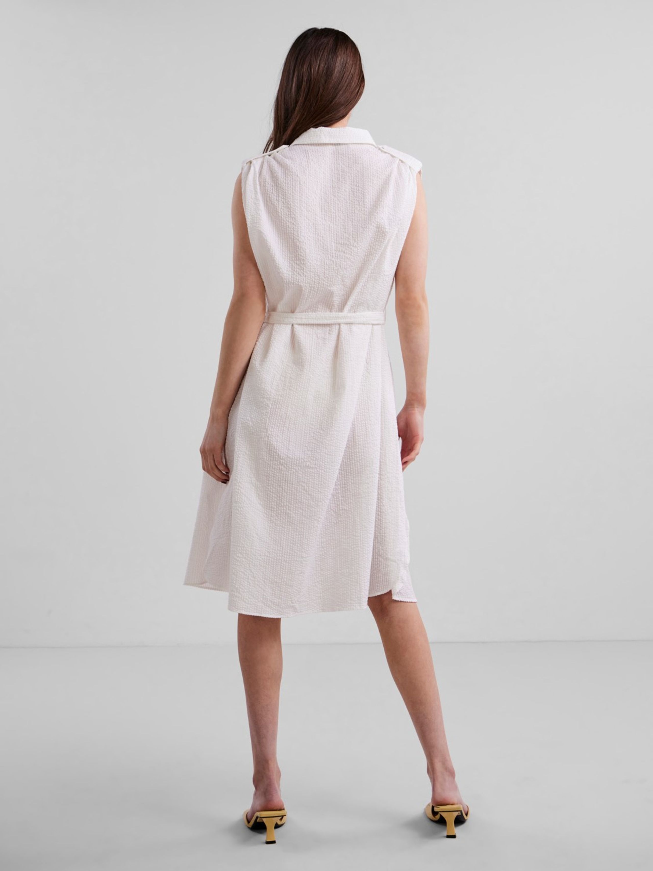 Y.A.S - Kjole - YASSwatia SL Oversize Dress - Star White