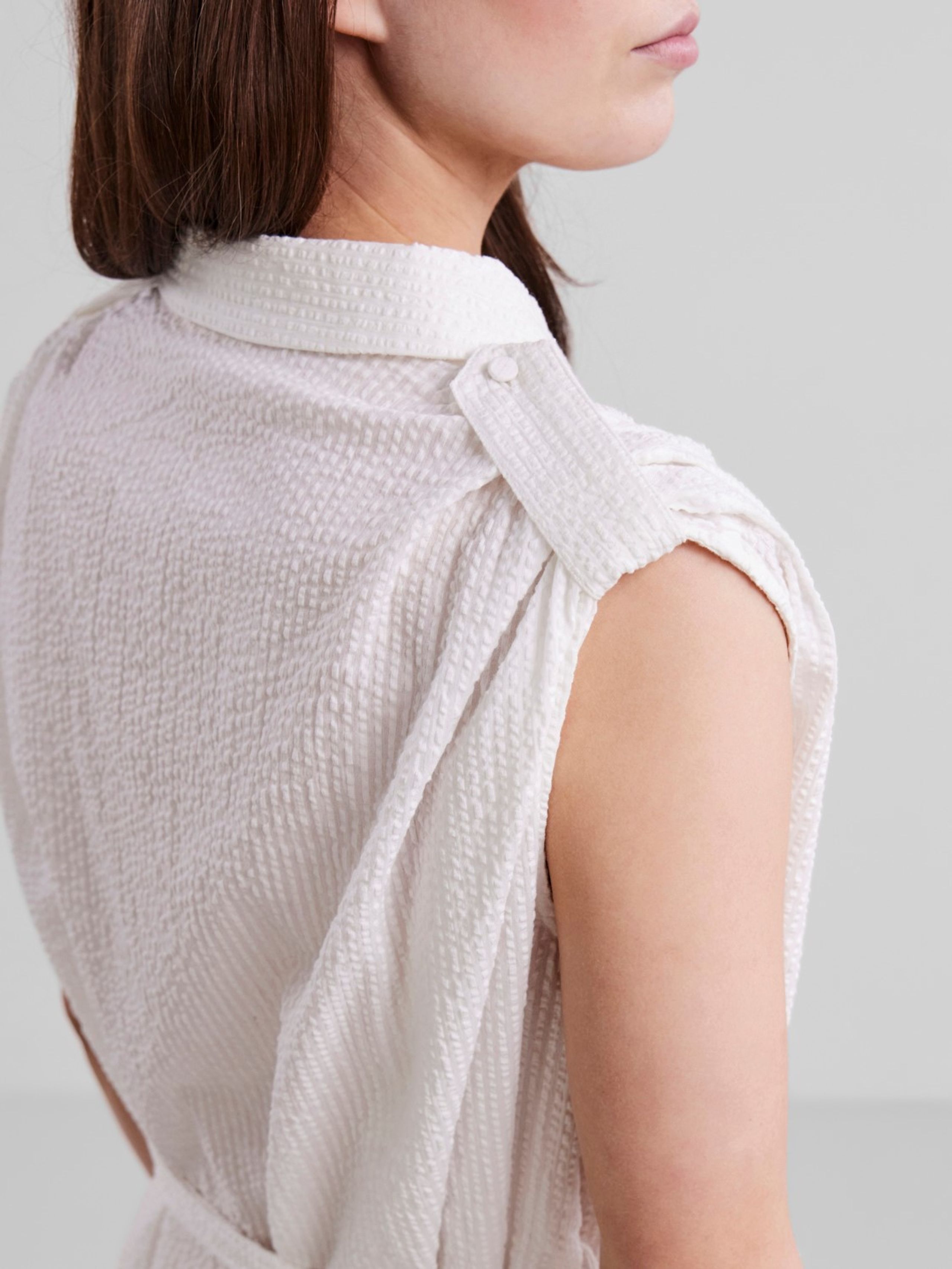 Y.A.S - Kjole - YASSwatia SL Oversize Dress - Star White