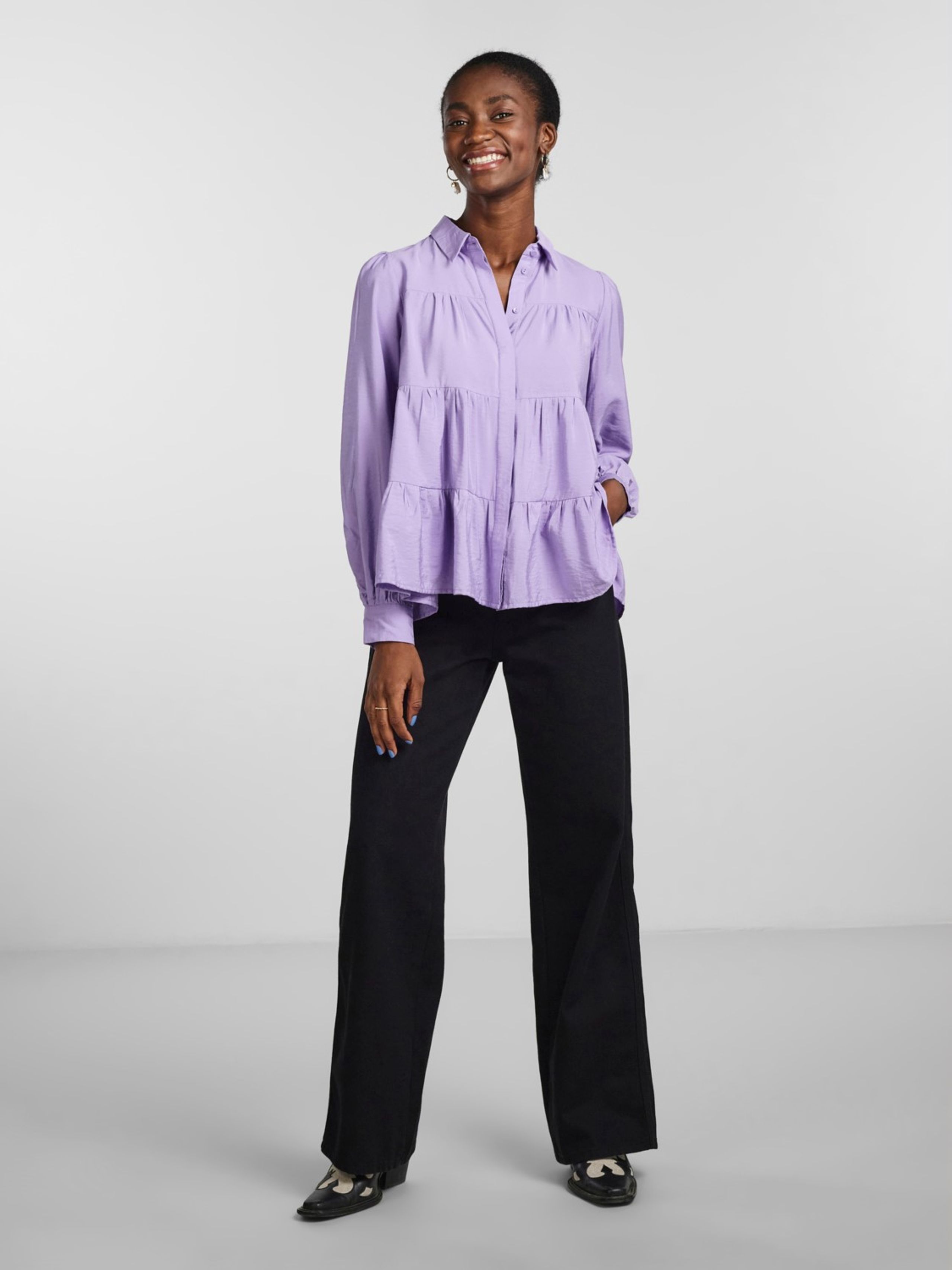 Y.A.S - Paita - YASPala LS Shirt - Bougainvillea