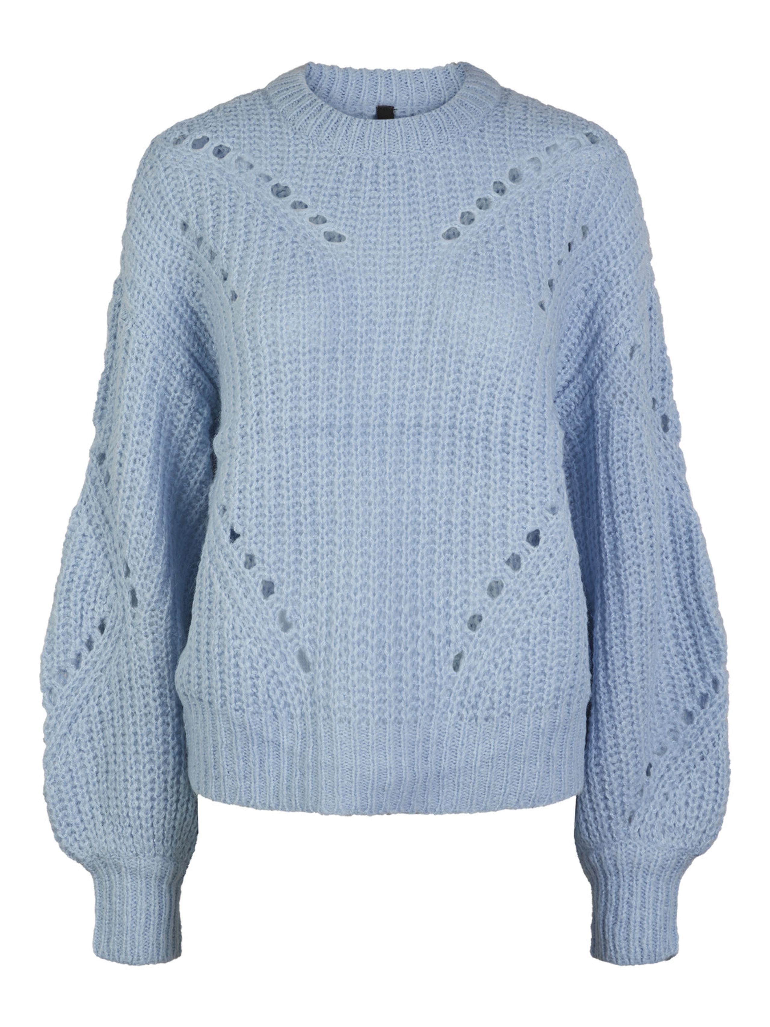 Y.A.S - Stickat - YASPowda Knit Pullover - Powder Blue