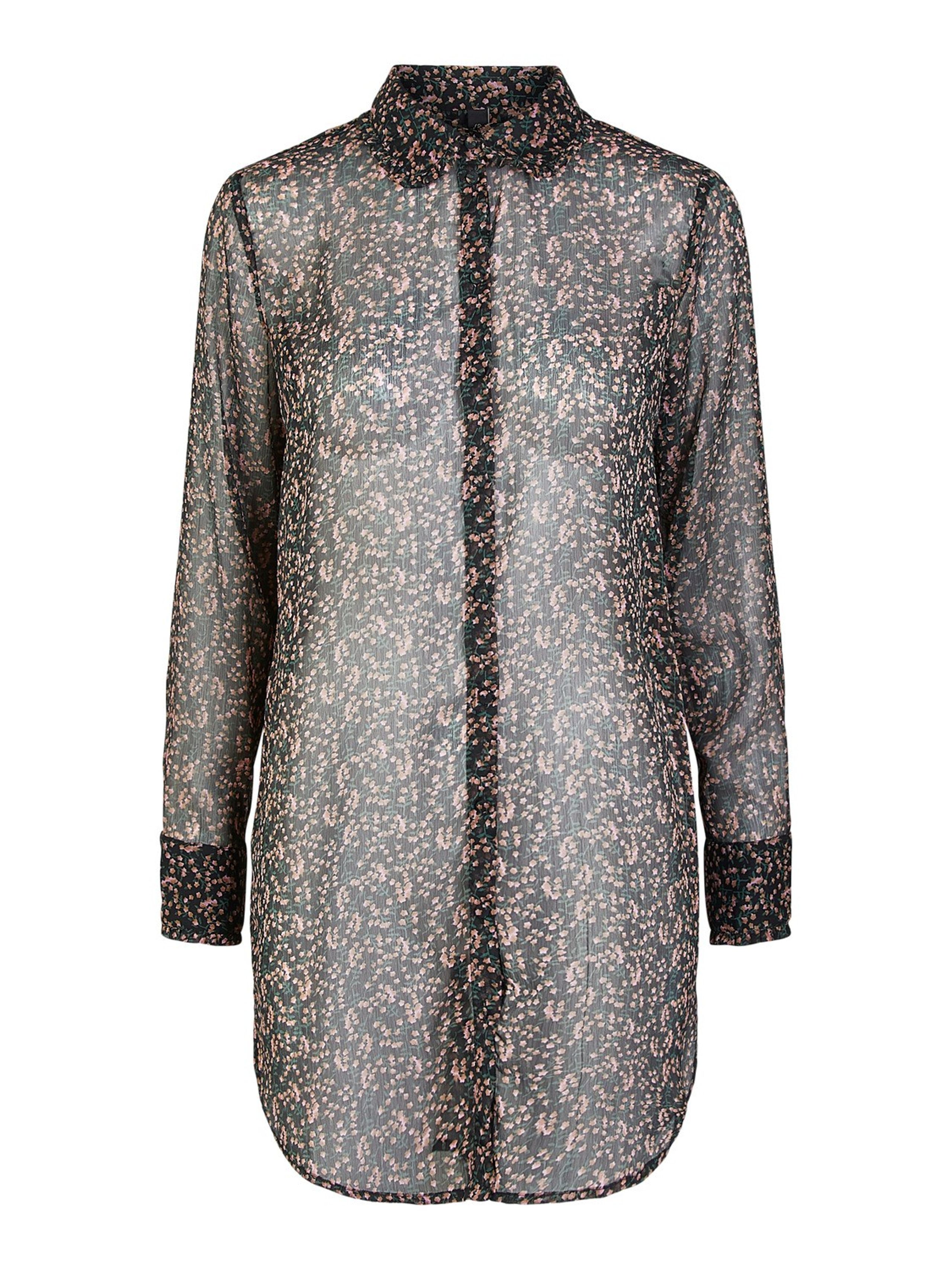  - - YASMira LS Shirt - Black Mira Print