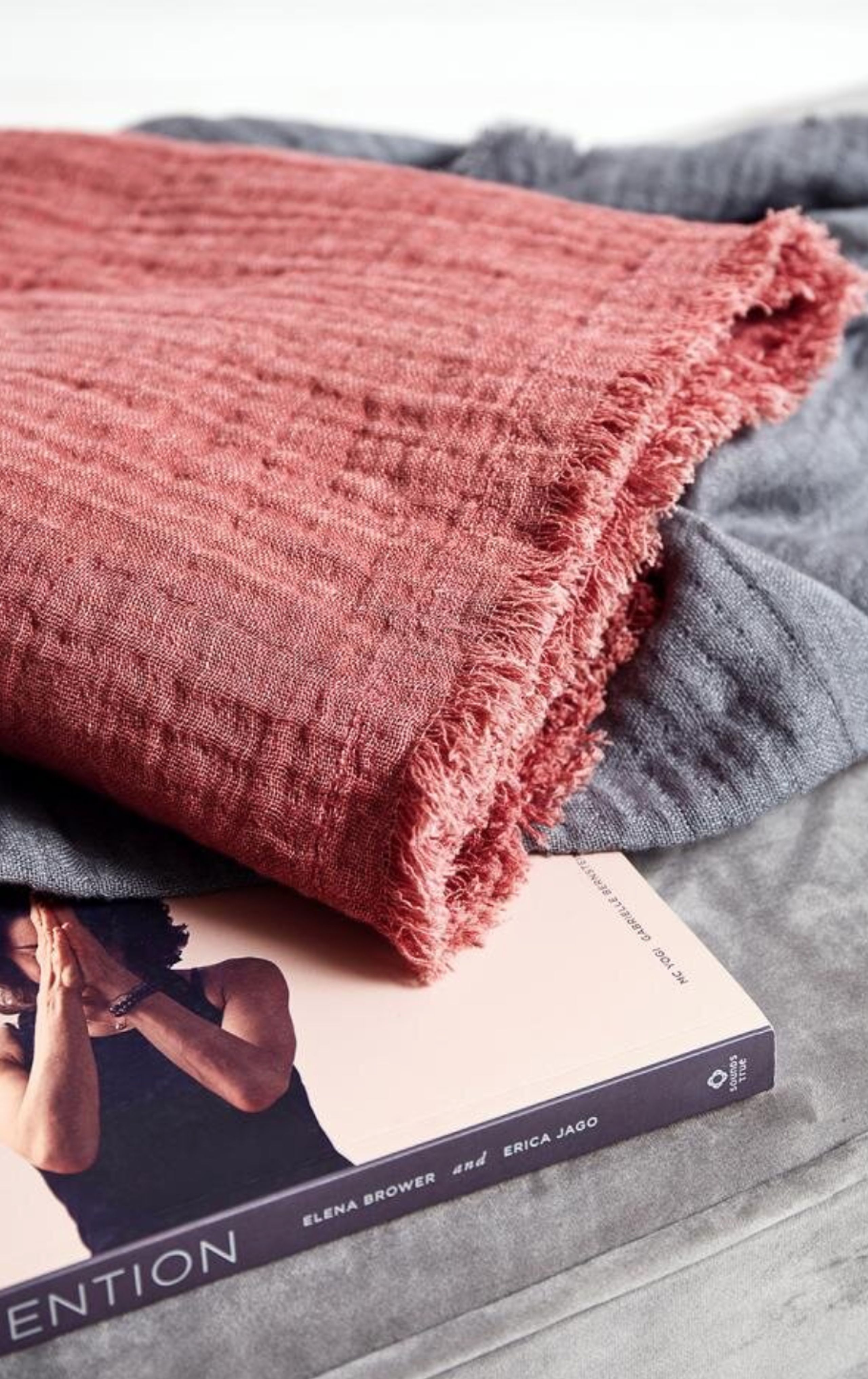 Yoga - Simple Days - Scarf - Cotton Shawl - Grey